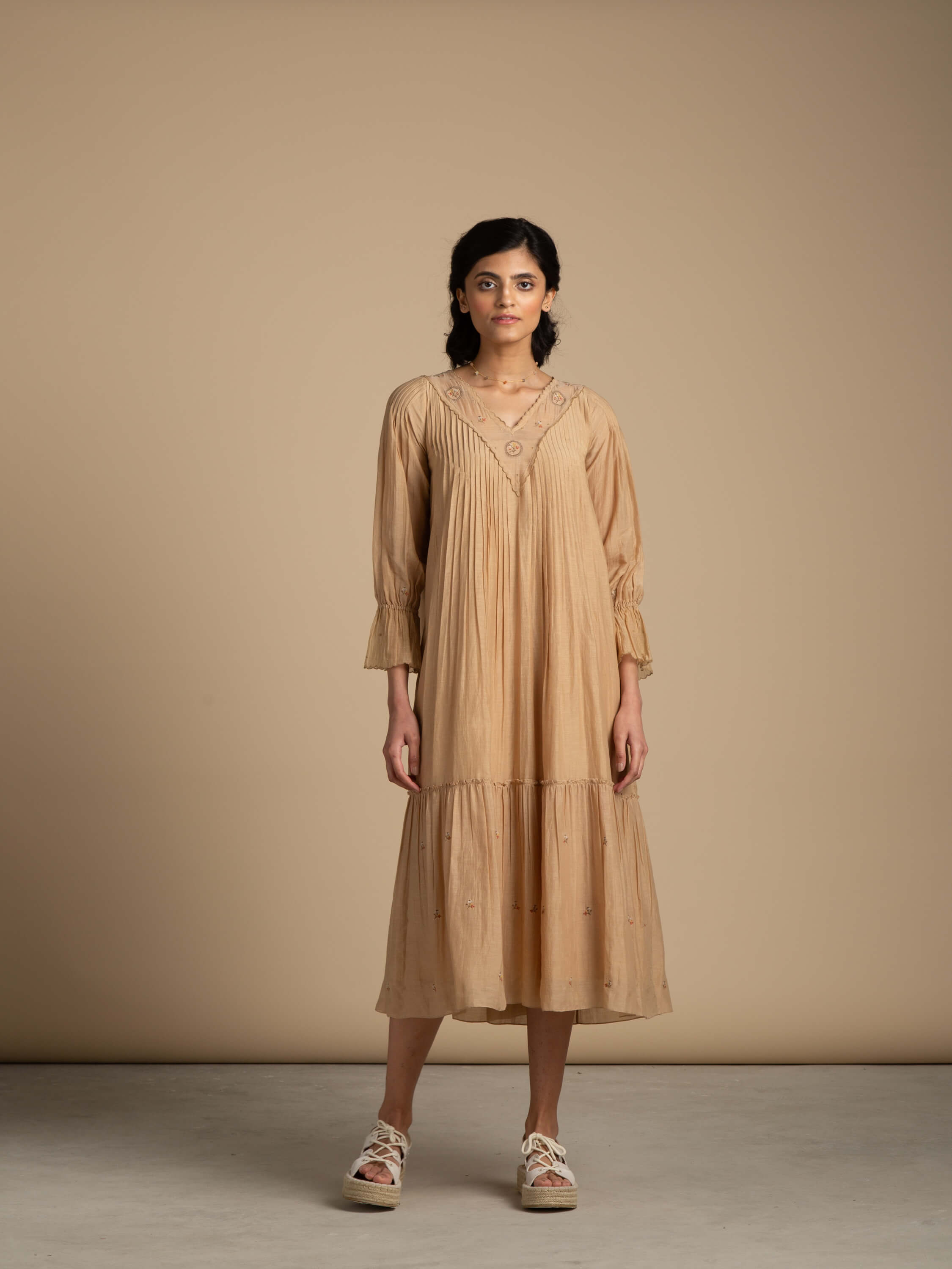 Sepia Midi Dress - BunaStudio