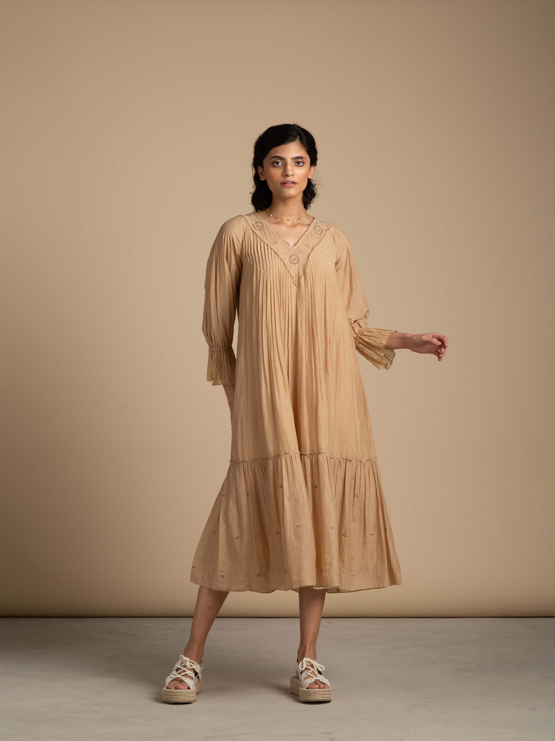 Sepia Midi Dress - BunaStudio