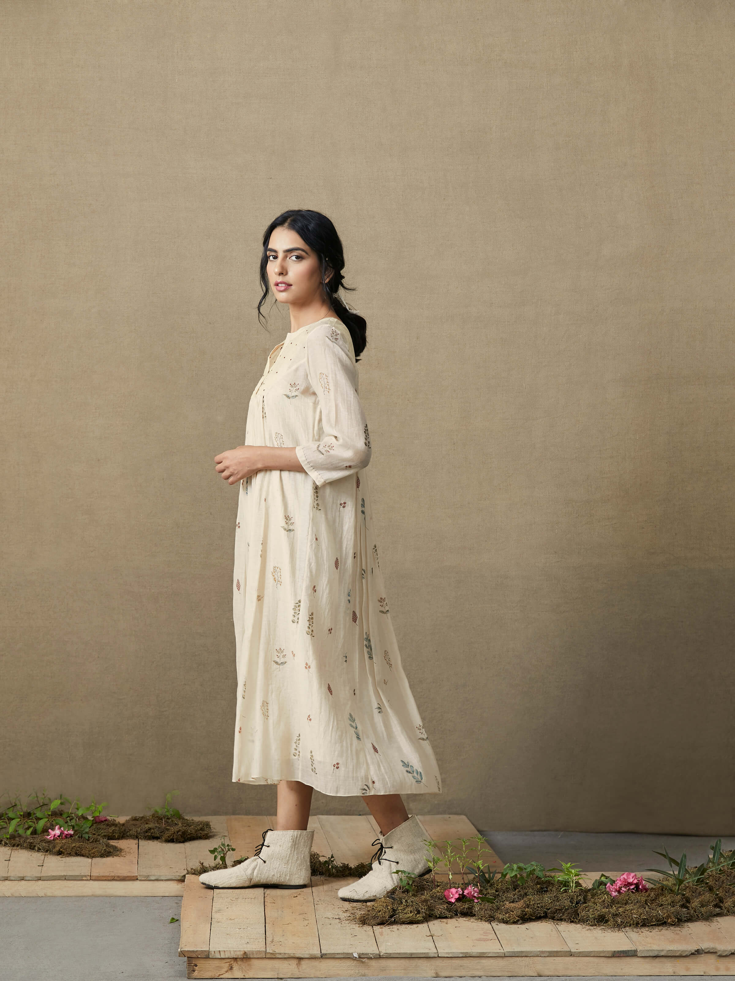 Bloom Gathered Dress - BunaStudio