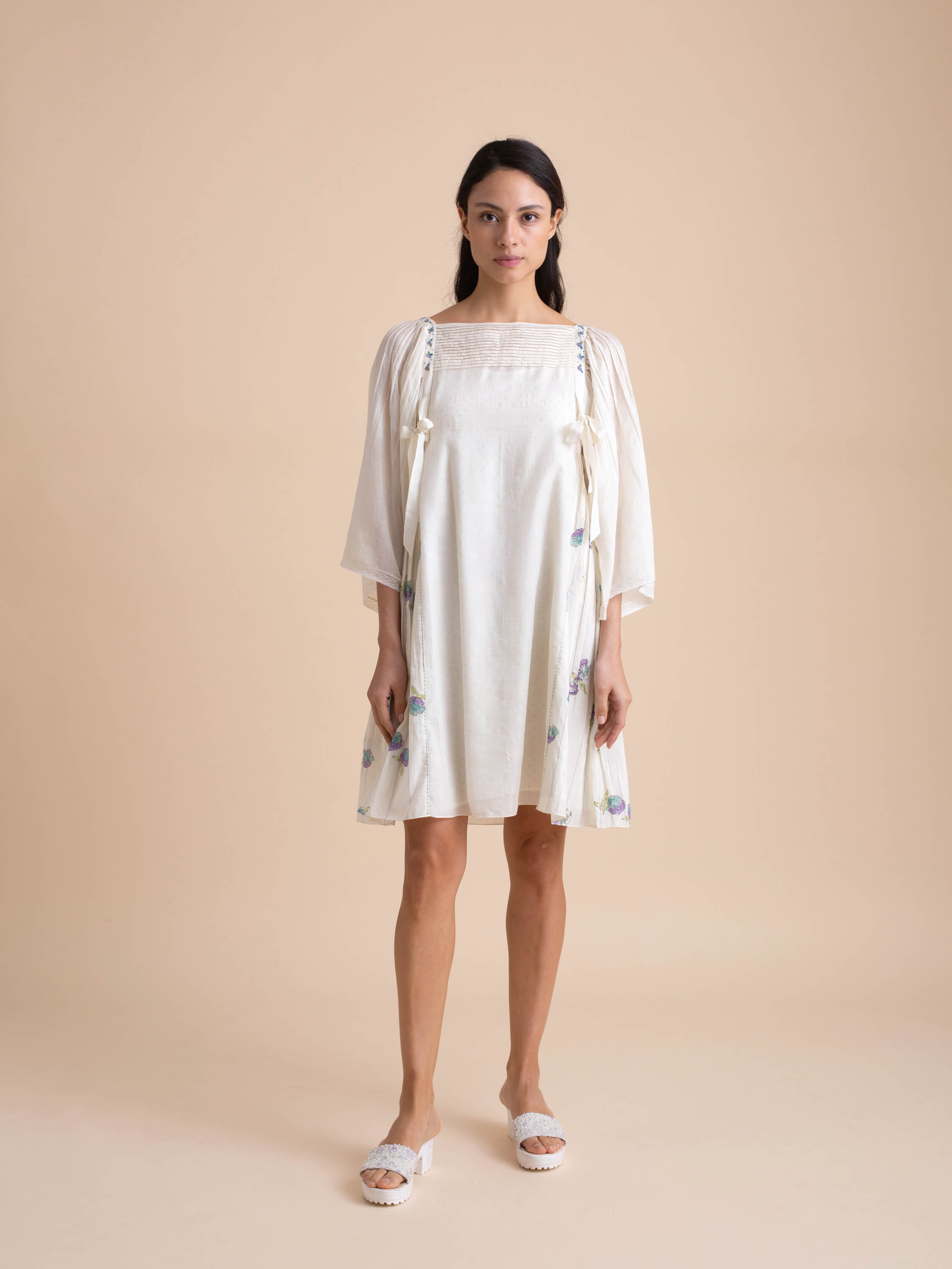 Ivory Bow Dress - BunaStudio