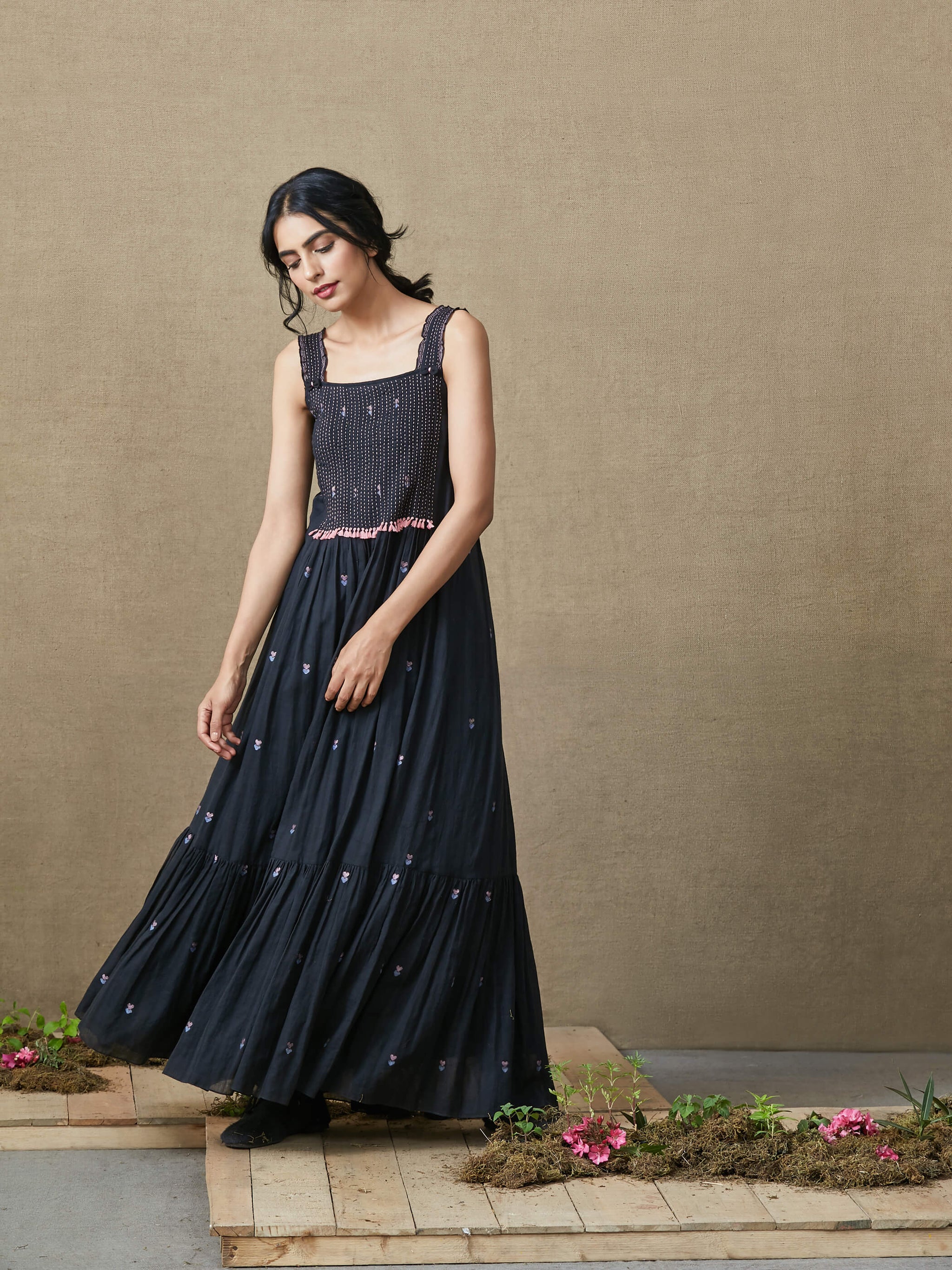 Starry Night Maxi Dress: Shine Bright in Bohemian Style