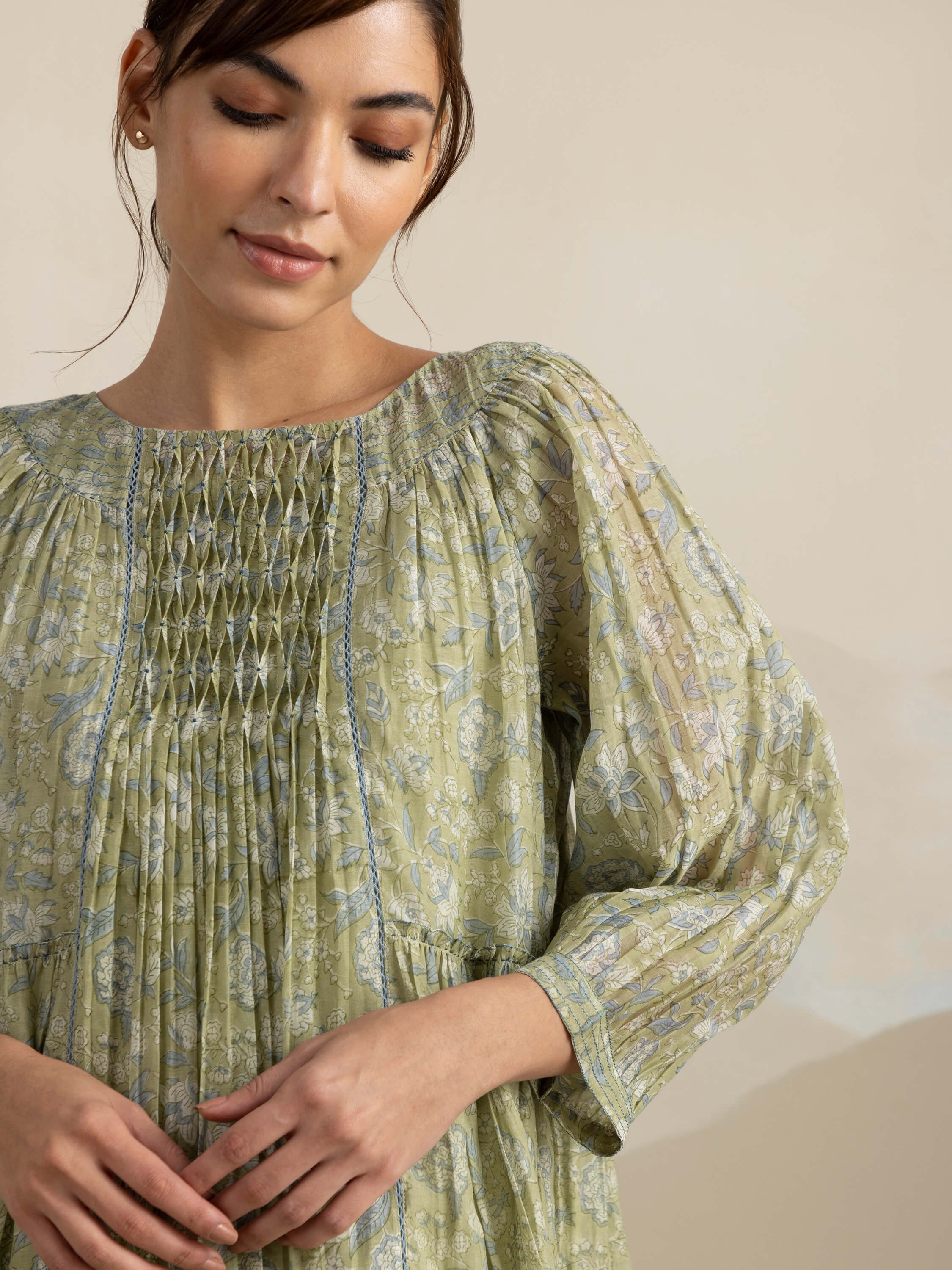 Aloe Chintz Midi Dress - Image 8