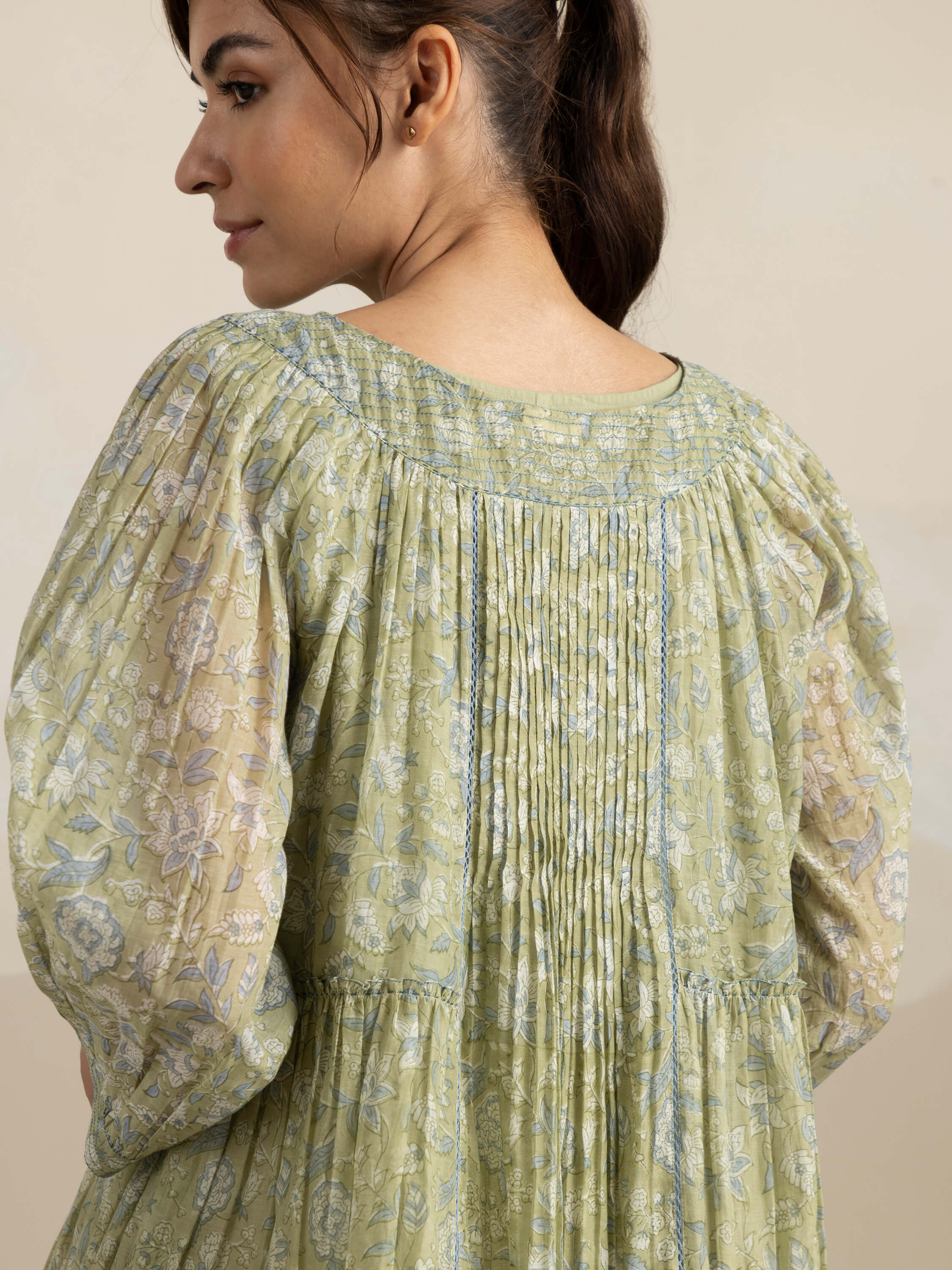 Aloe Chintz Midi Dress - Image 9