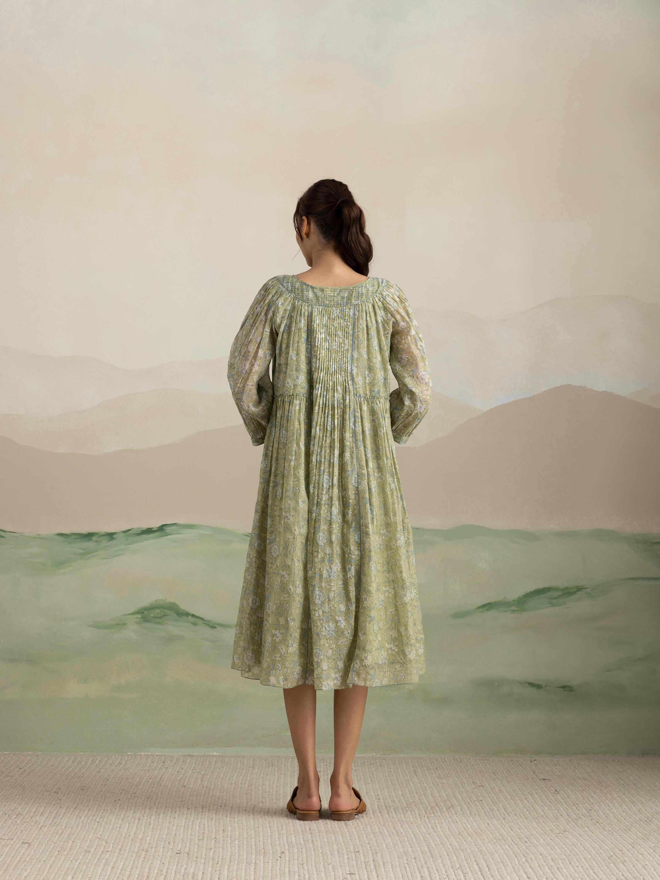 Aloe Chintz Midi Dress - Image 6