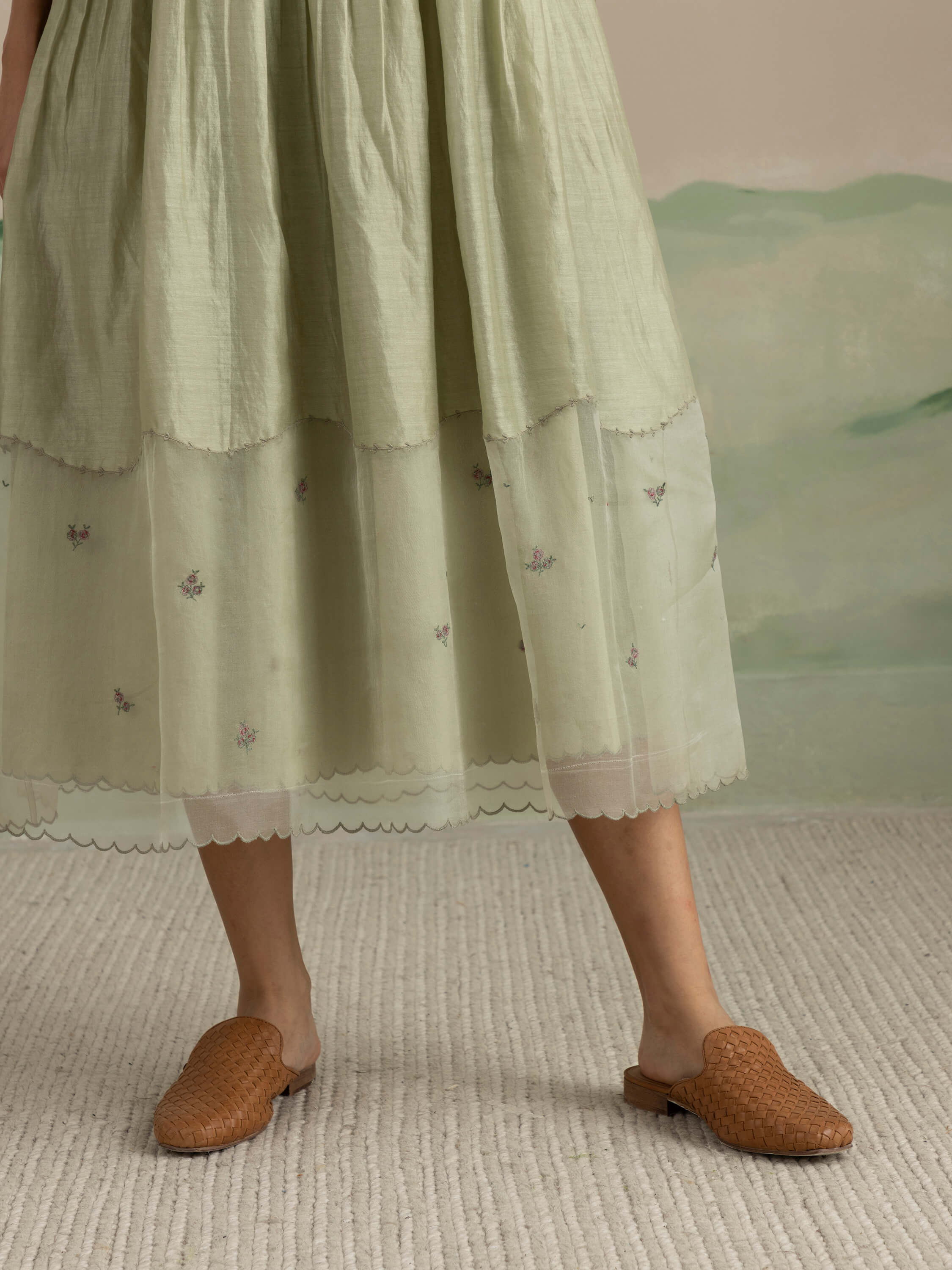 Basil Smock Midi Dress - Image 9