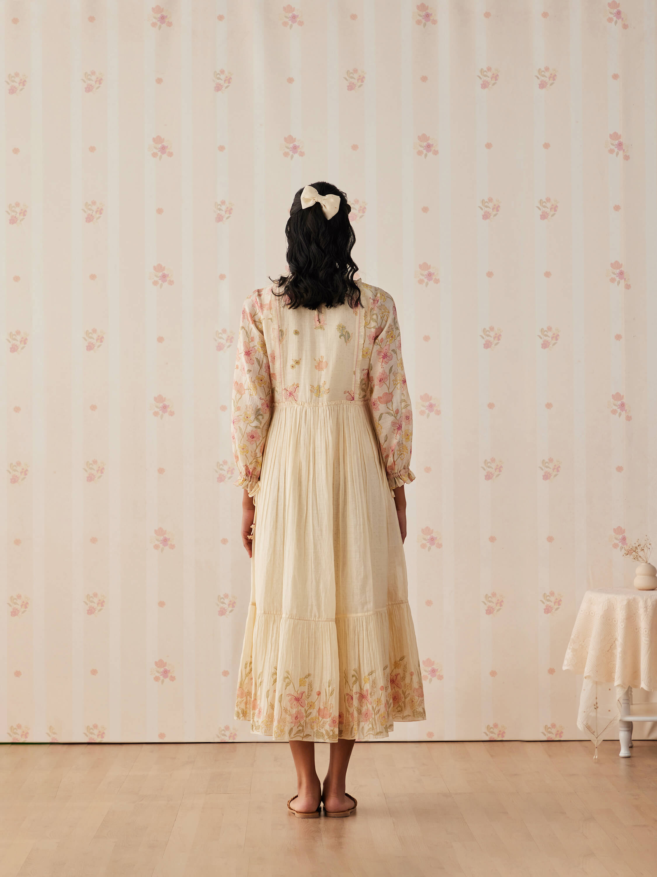Hibiscus Bouquet Midi Dress - Image 5