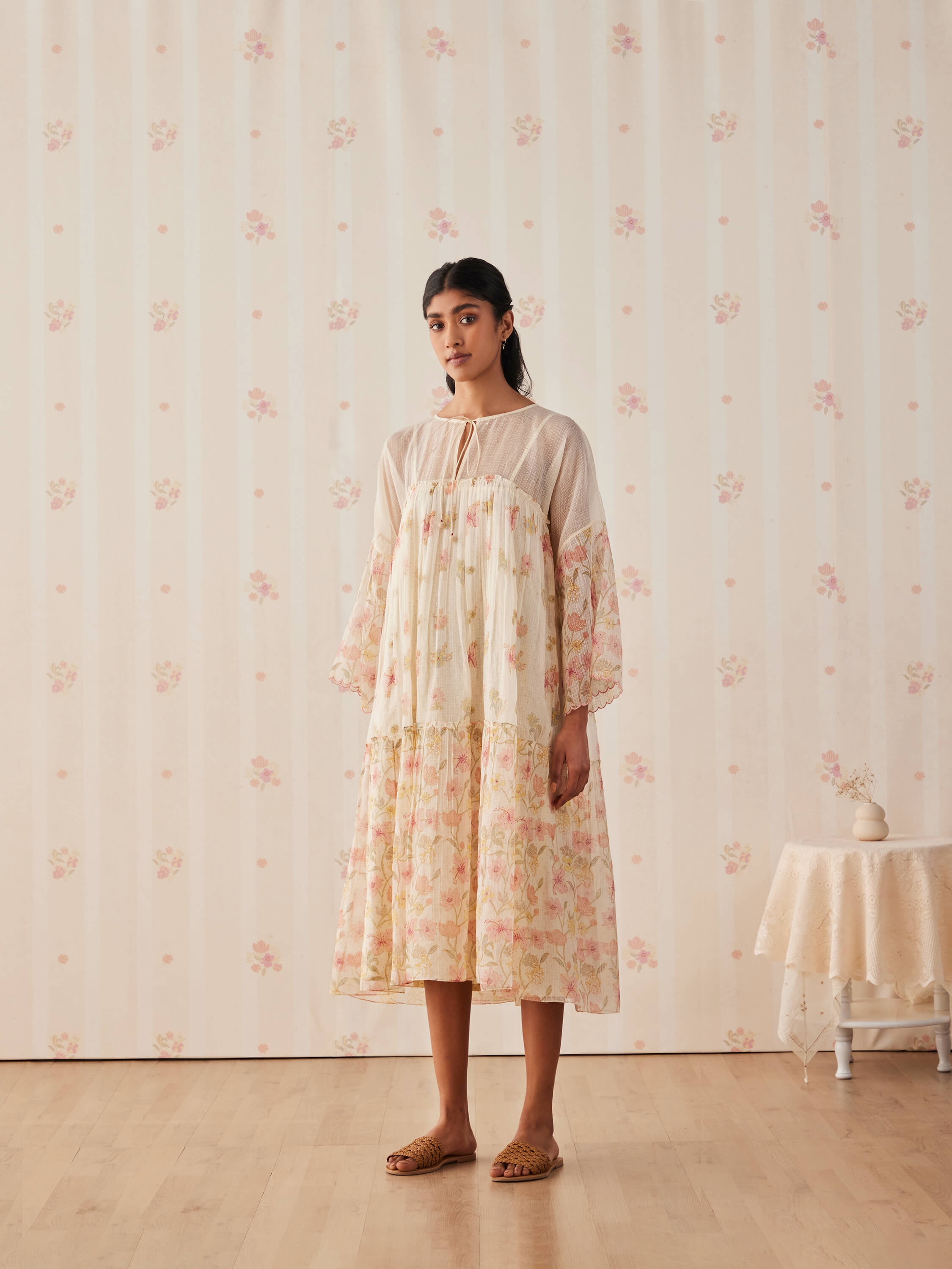 Windmill Tier Midi Dress - Image 4