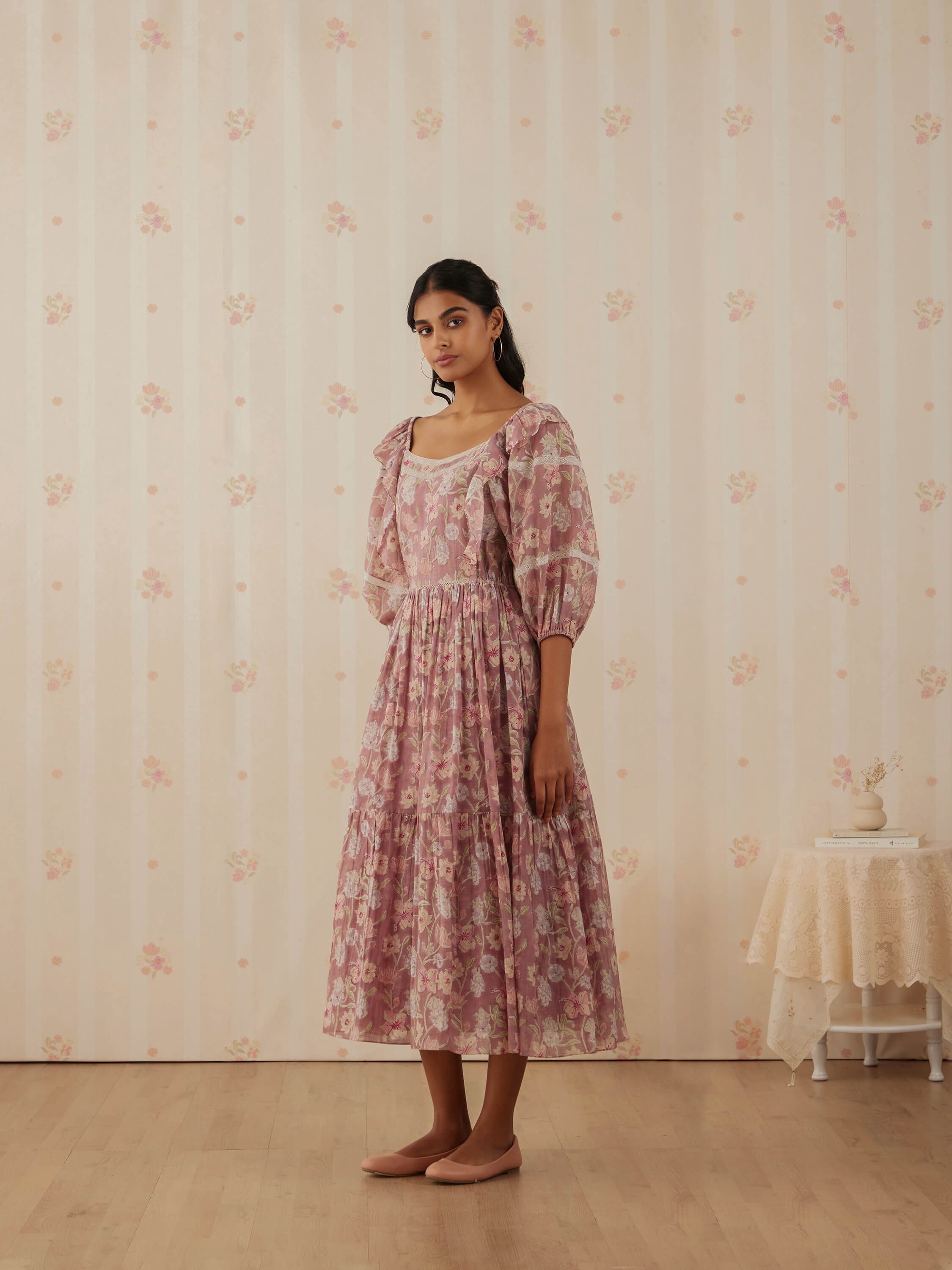 Wineberry Midi Dress - Image 5