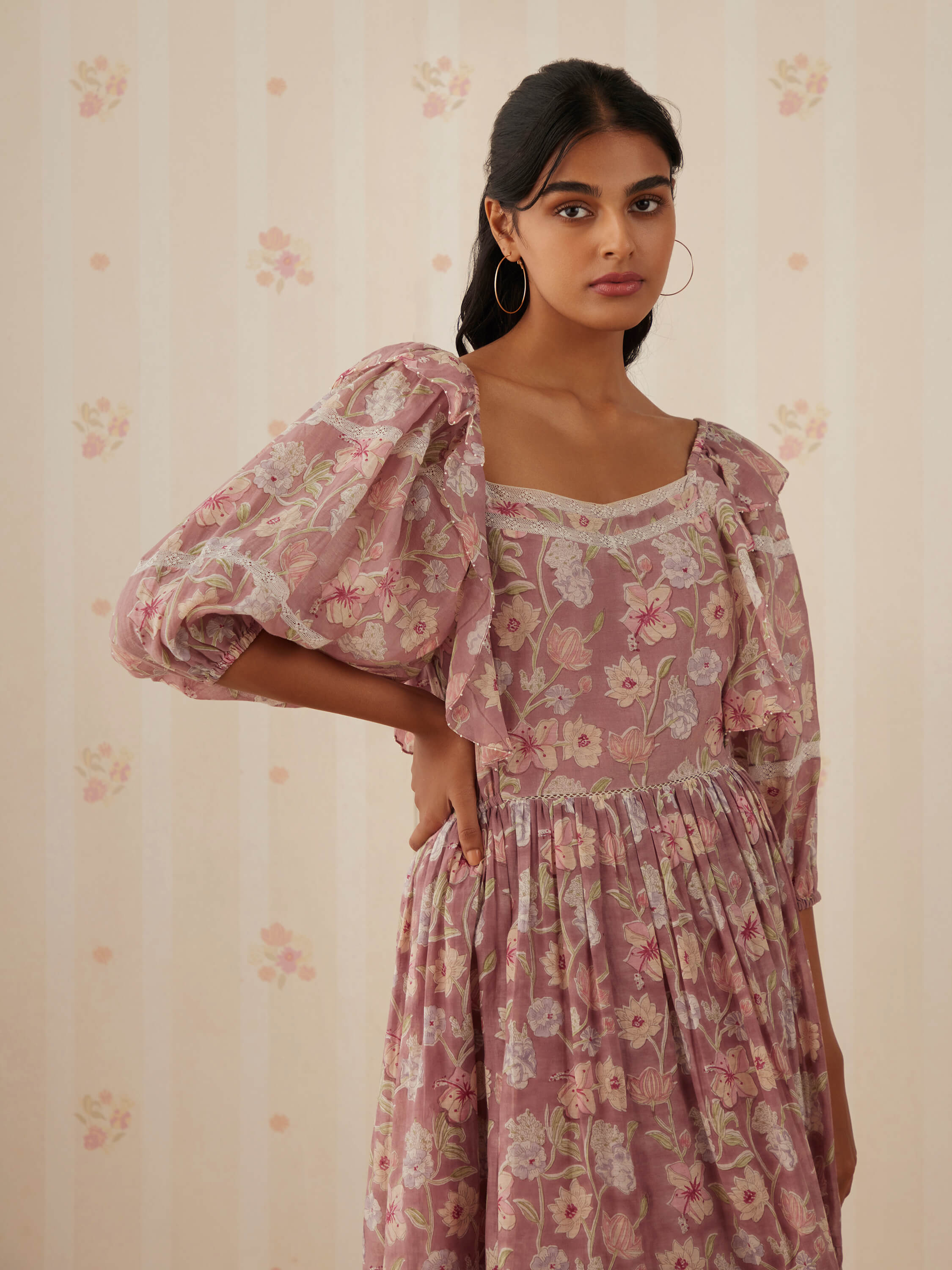 Wineberry Midi Dress - Image 7