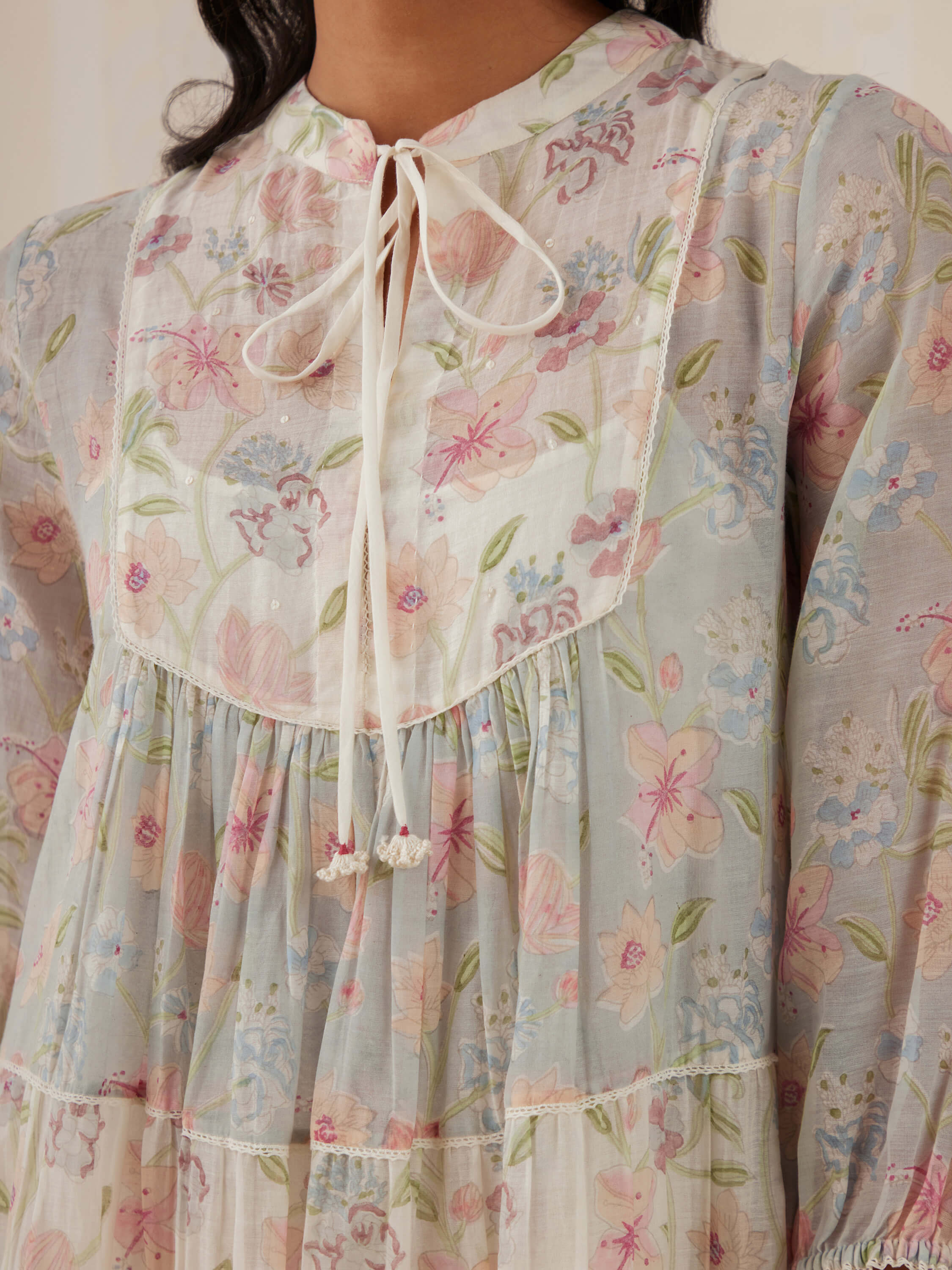 Ocean Garden Tiered Dress - Image 9