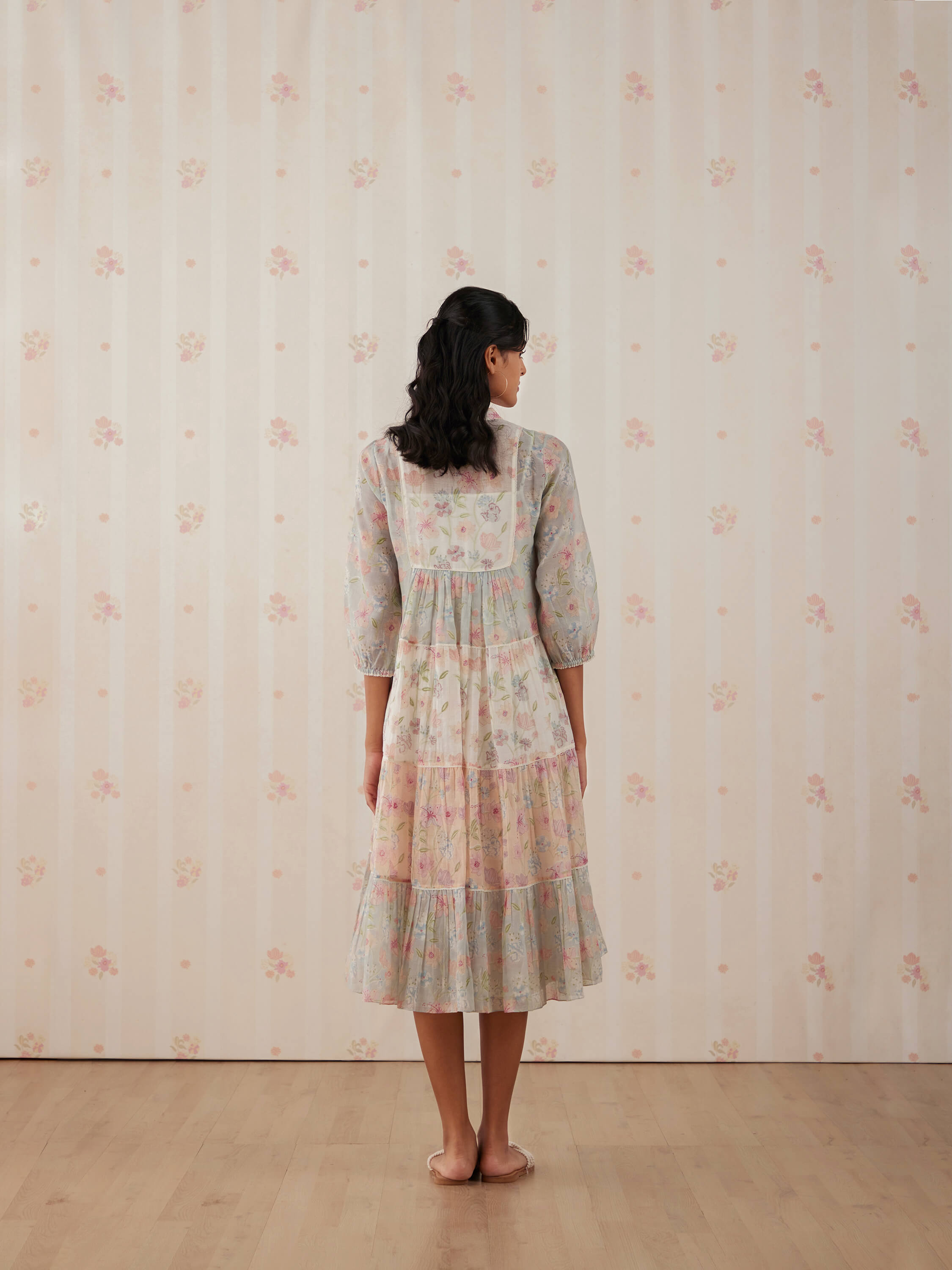 Ocean Garden Tiered Dress - Image 5