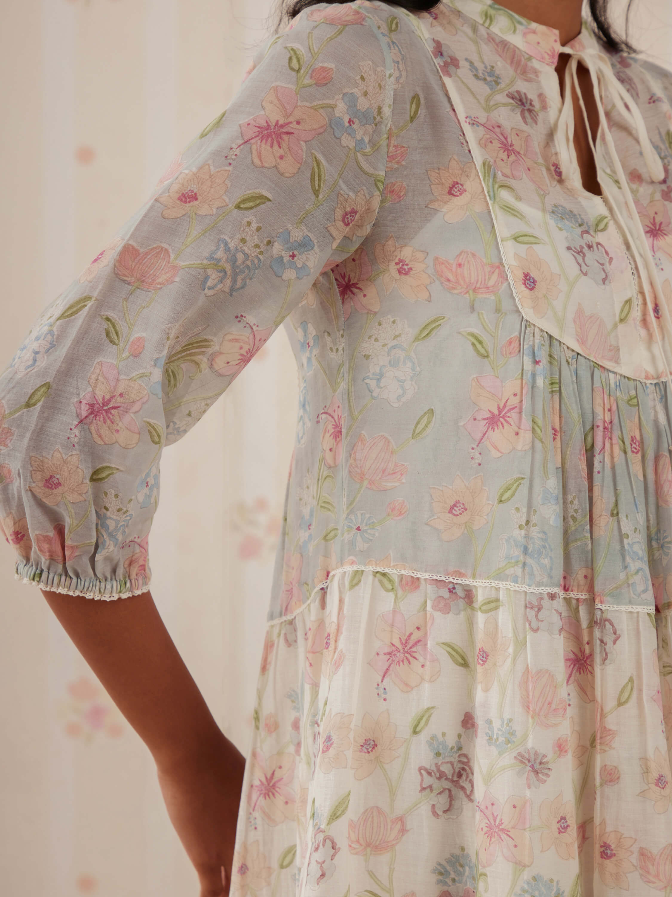 Ocean Garden Tiered Dress - Image 10