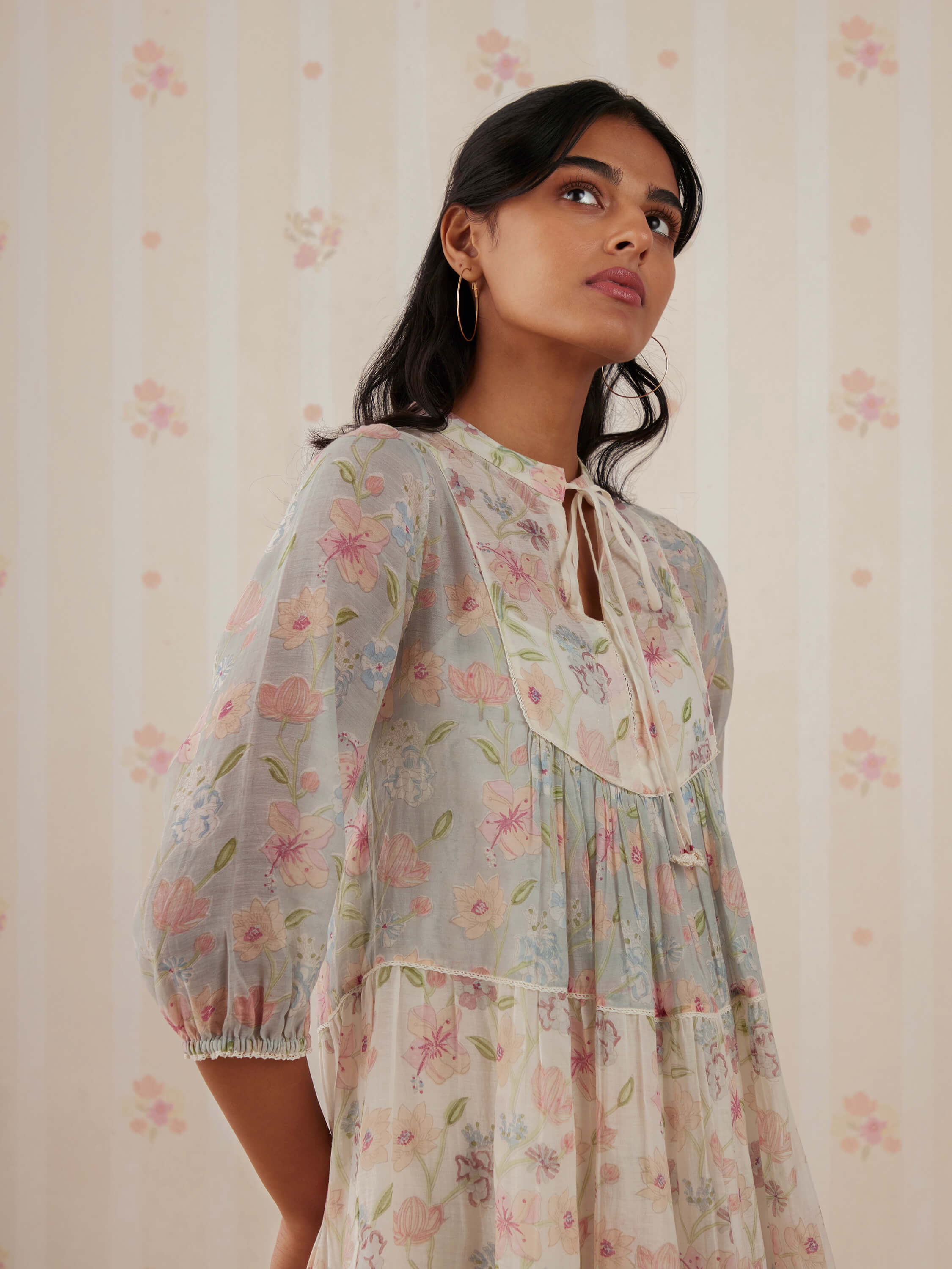 Ocean Garden Tiered Dress - Image 8