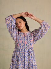 Hand Smocked Bluebell Dress