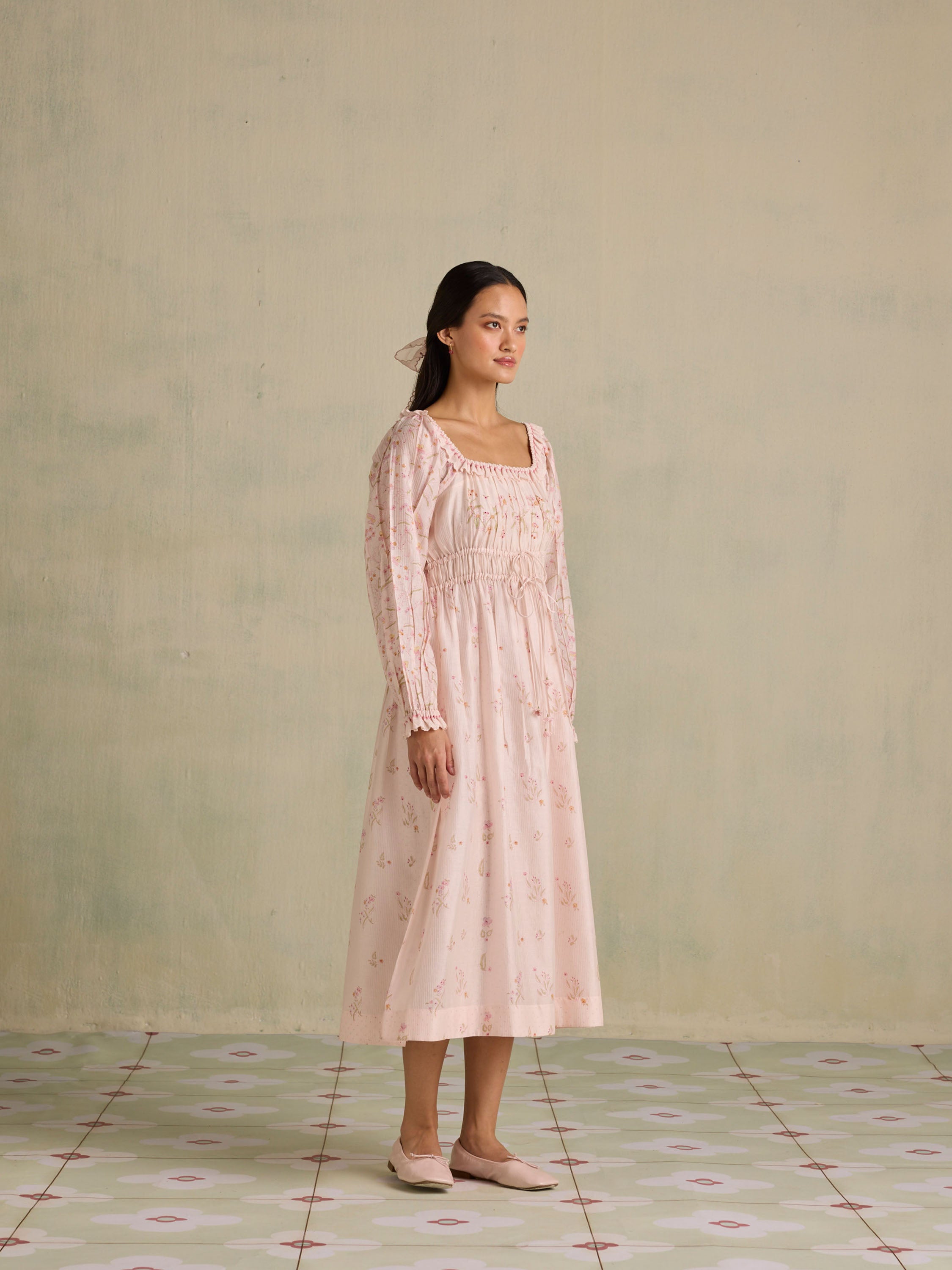 Vivacity Shirred Dress