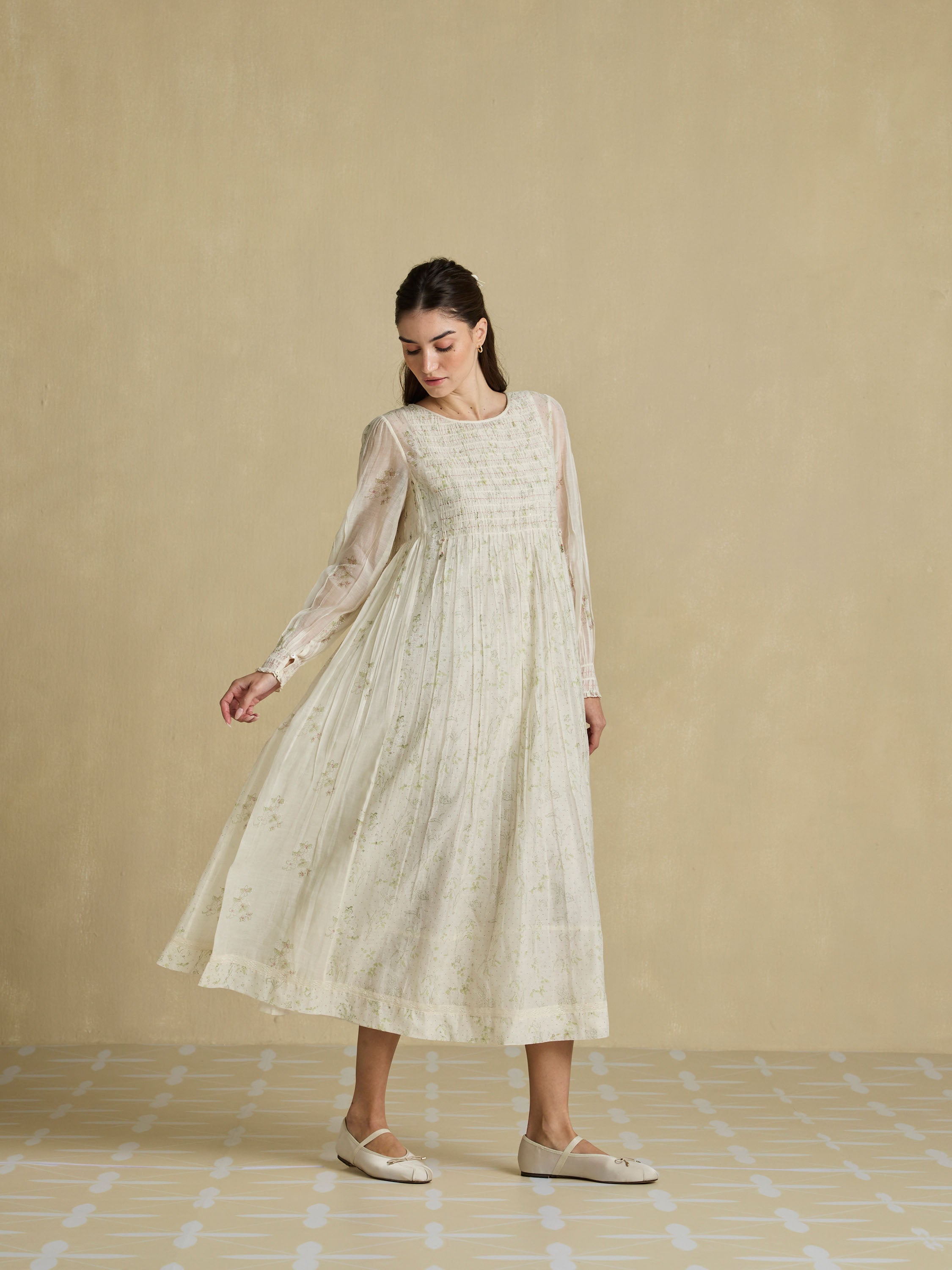 In Her Elements Chanderi Dress