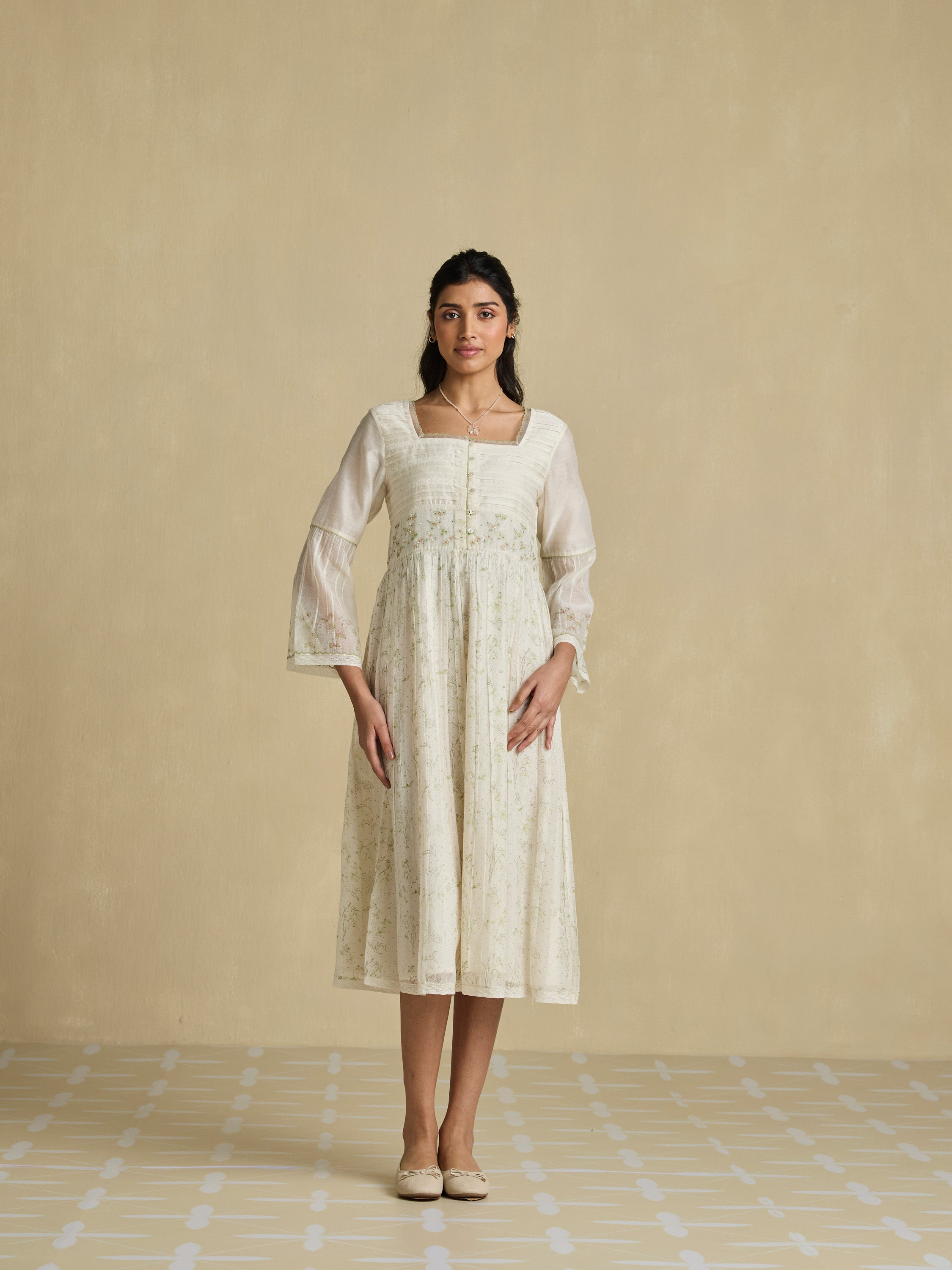 Poems of Summer Chanderi Dress