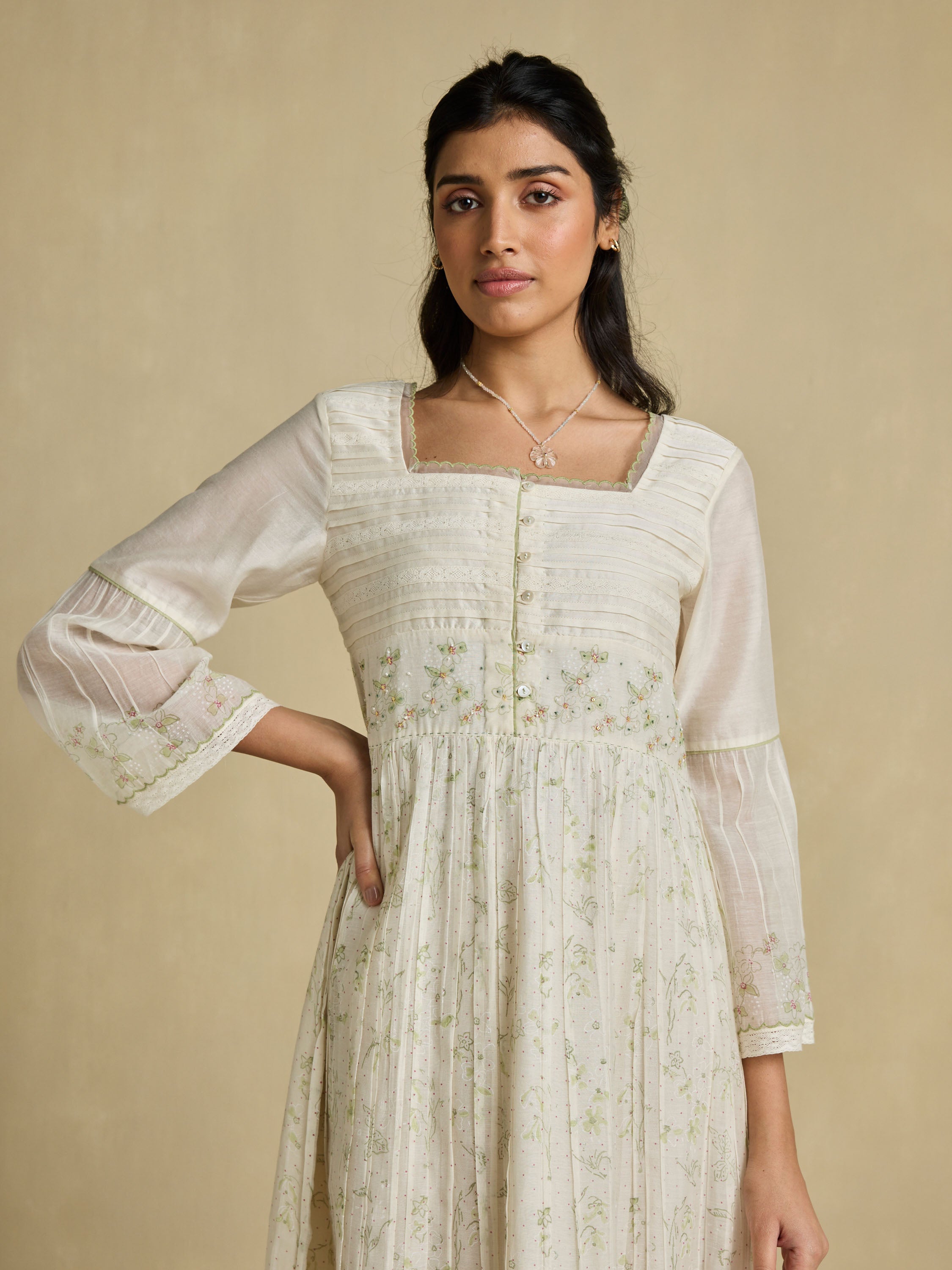 Poems of Summer Chanderi Dress