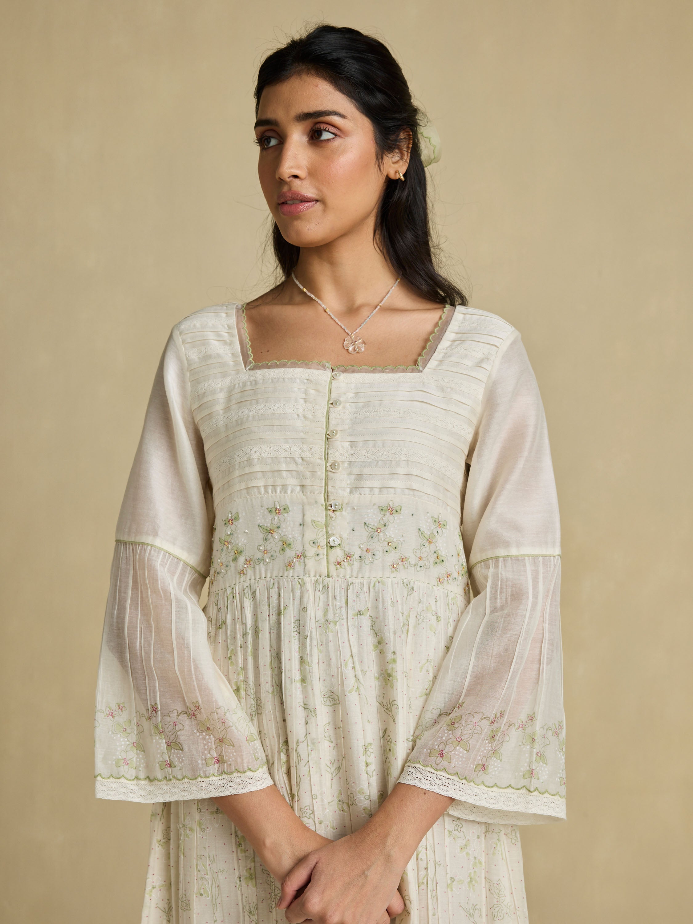 Poems of Summer Chanderi Dress