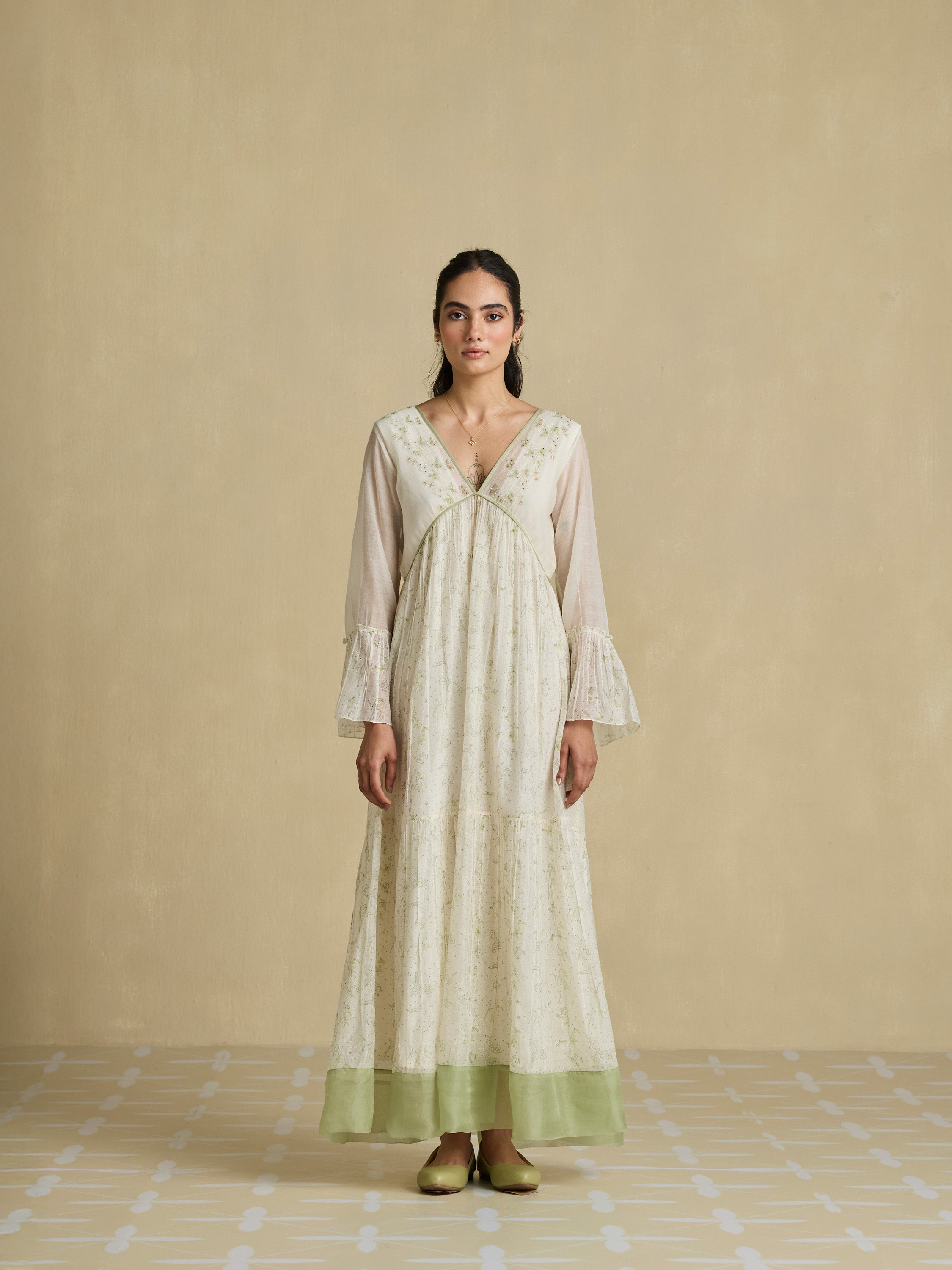 Way of Being Chanderi Maxi Dress