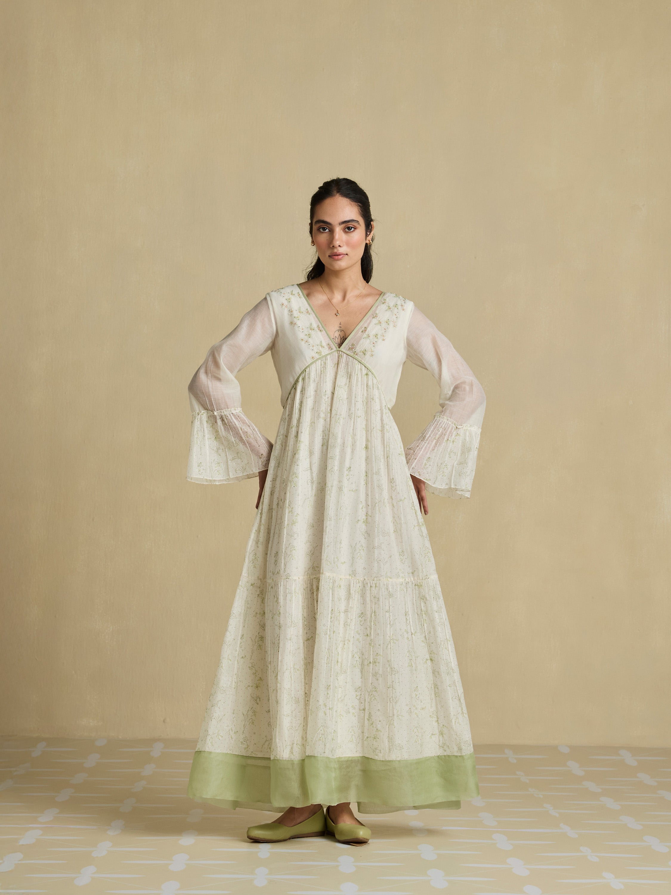 Way of Being Chanderi Maxi Dress