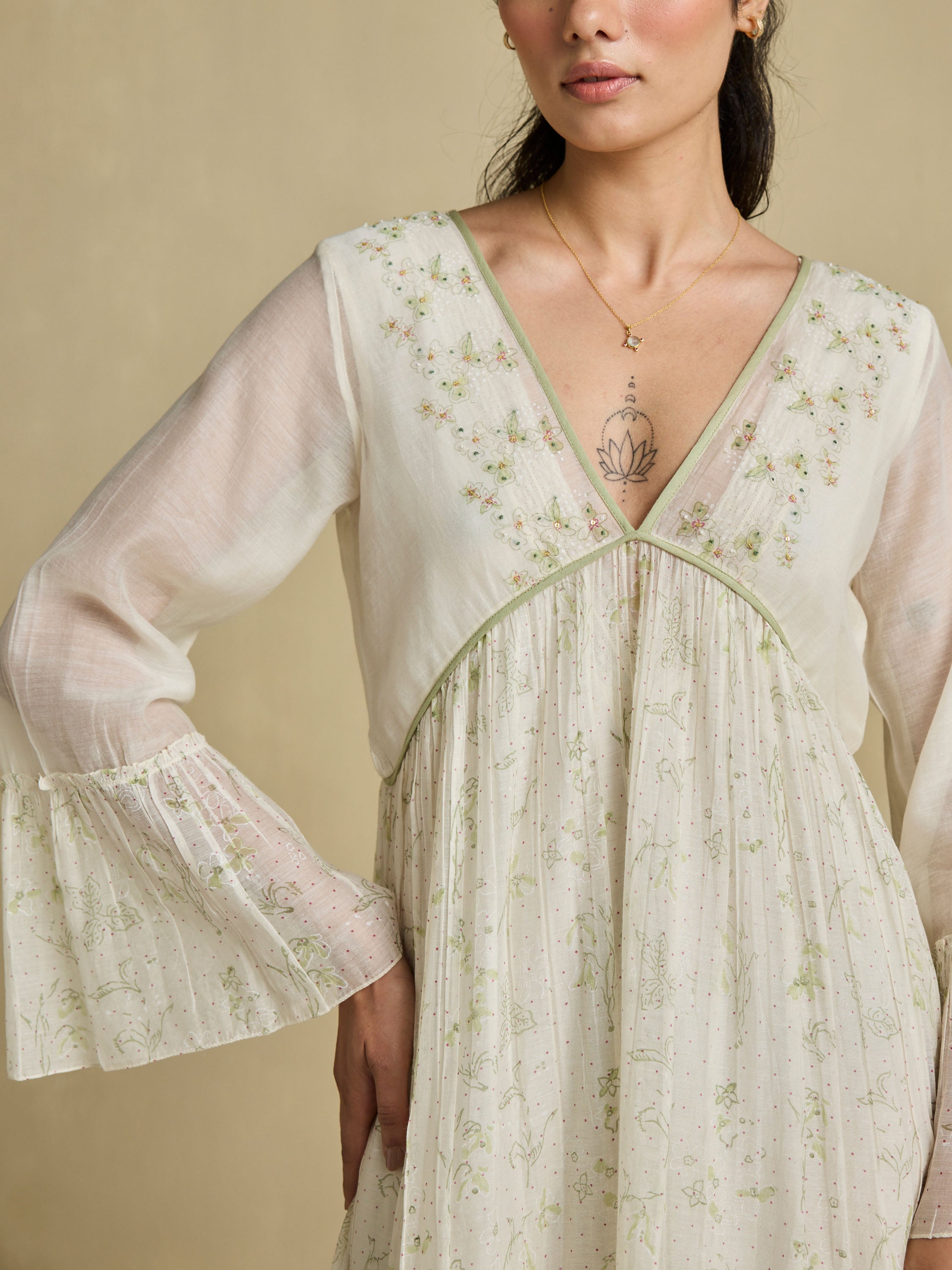 Way of Being Chanderi Maxi Dress