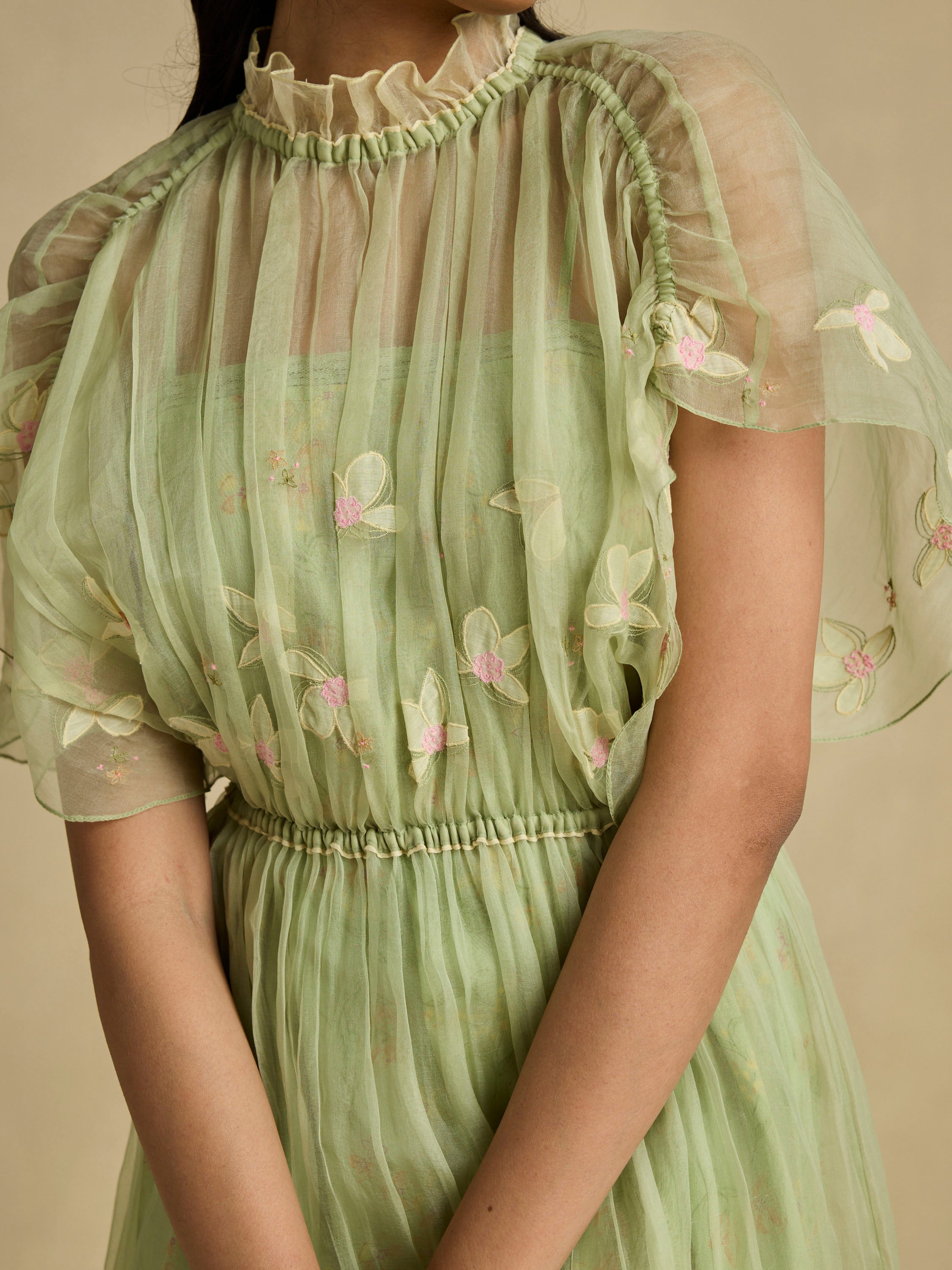 Matinee Flowers Maxi Dress