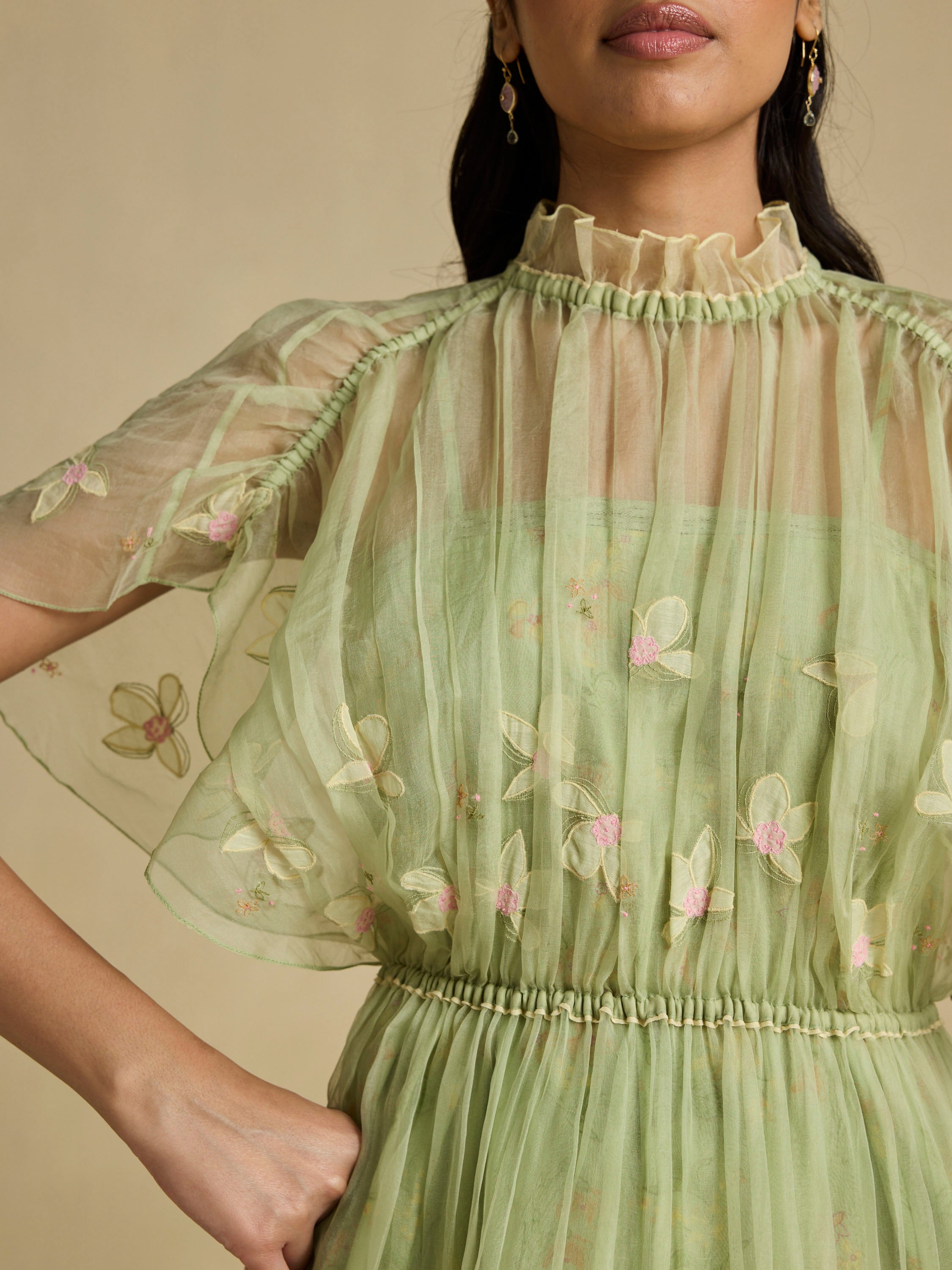 Matinee Flowers Maxi Dress