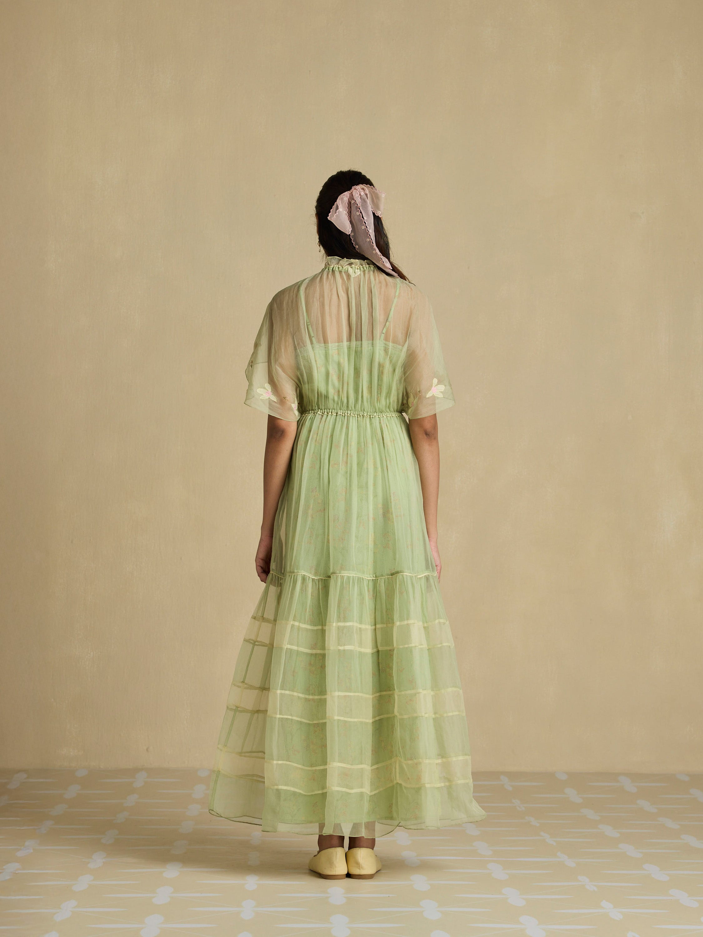 Matinee Flowers Maxi Dress