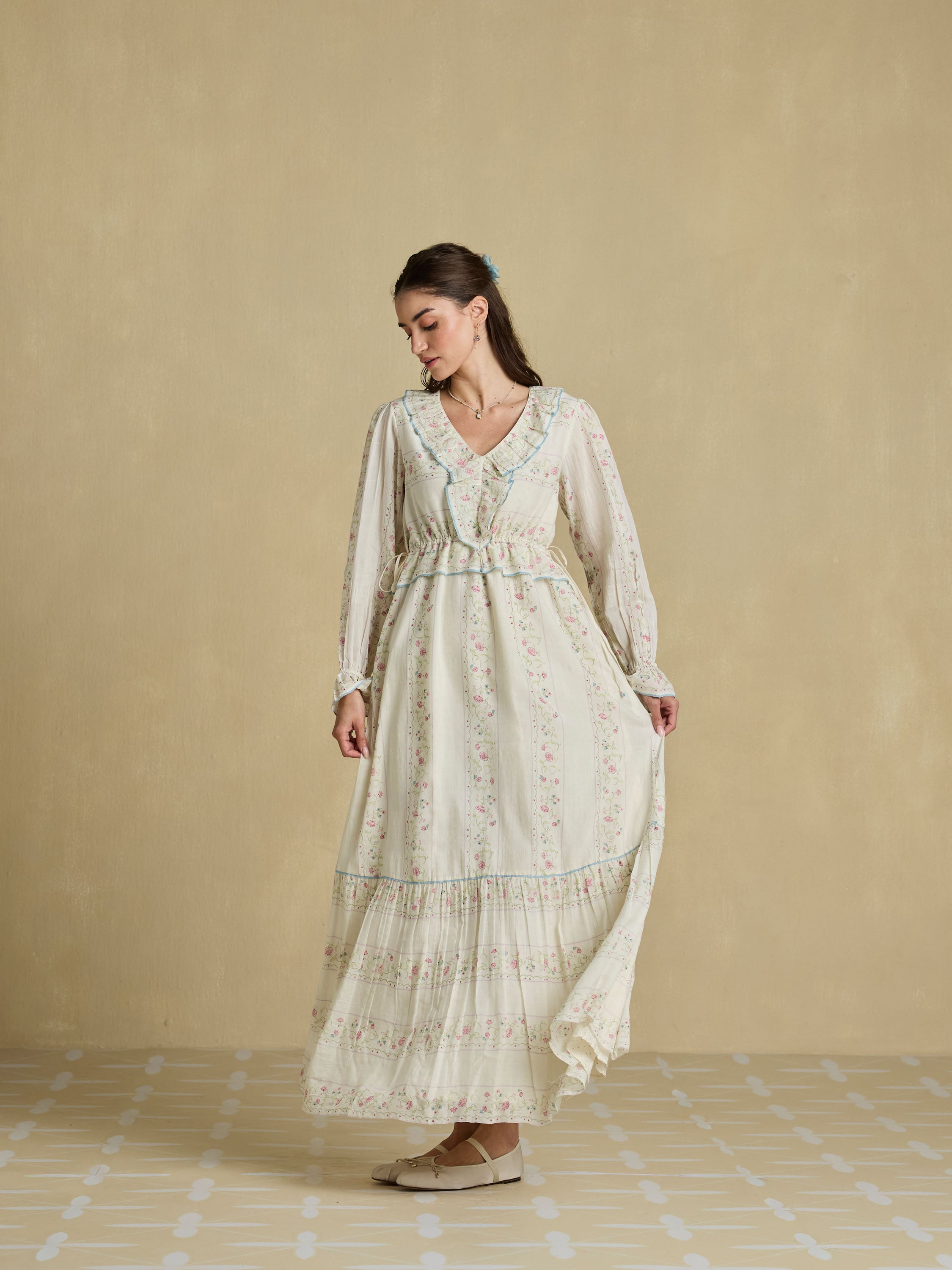 Belle Silk Maxi Dress