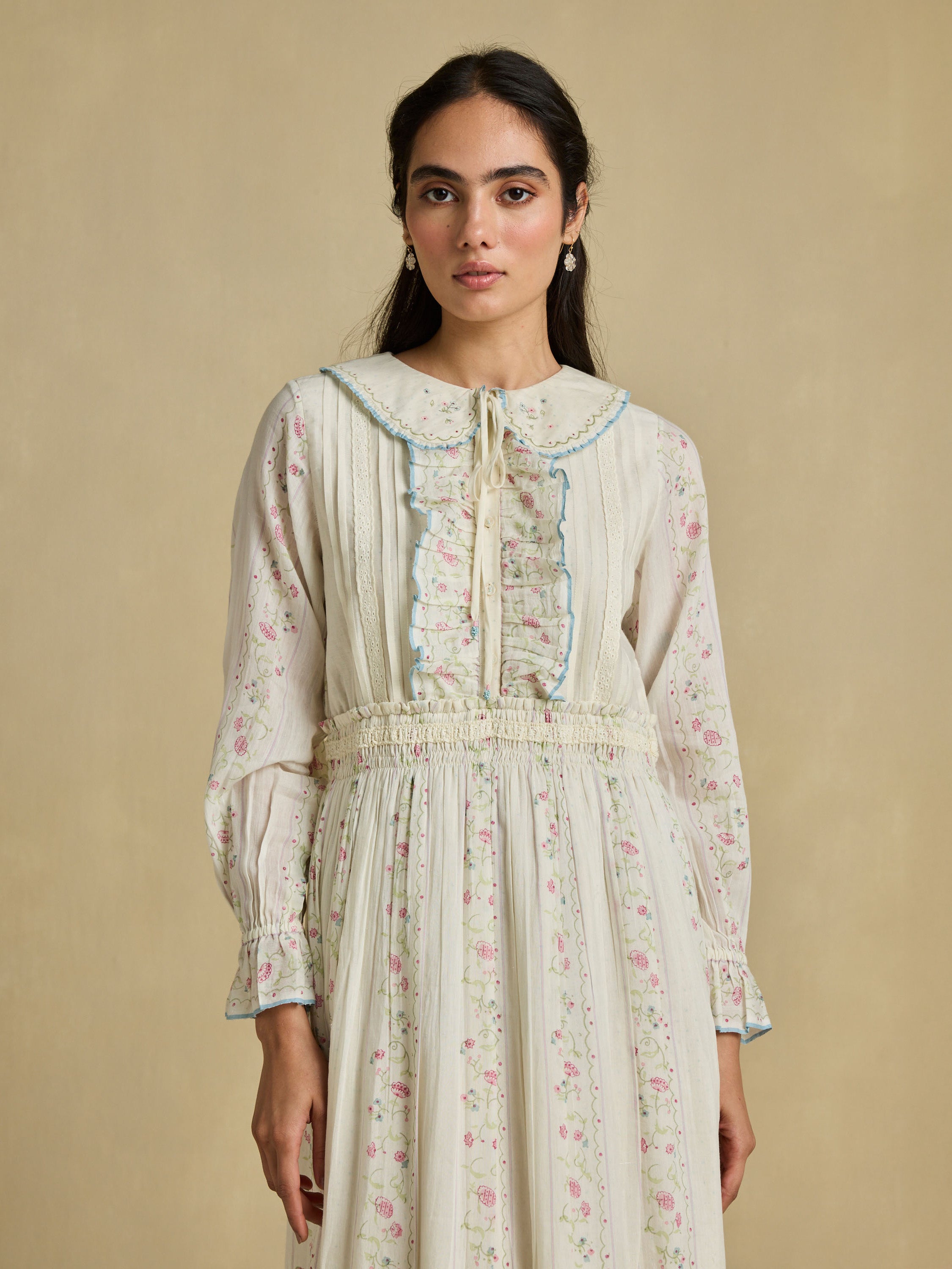 Field Notes Silk Ruffle Dress