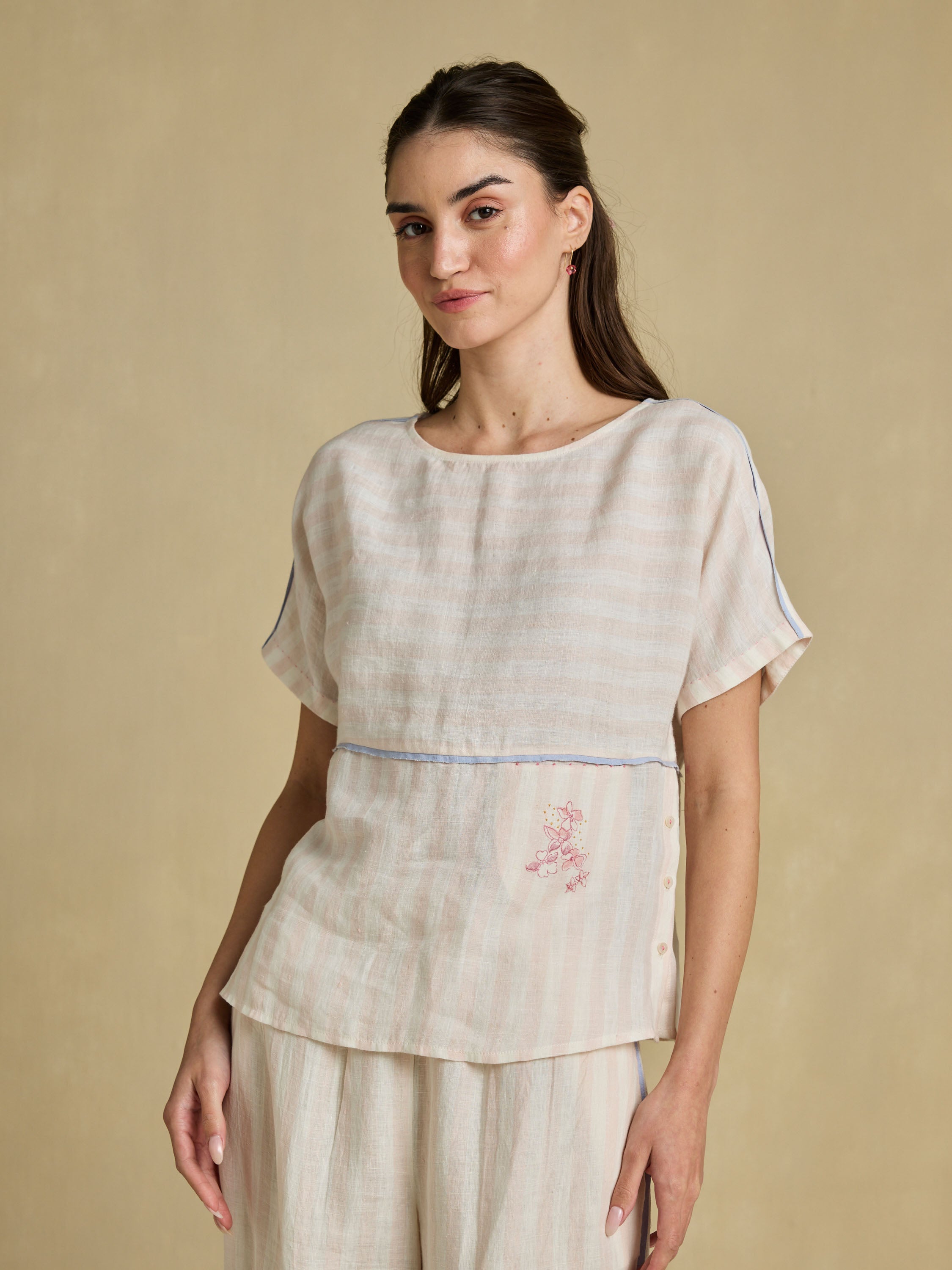 Weave at Ease Linen Top