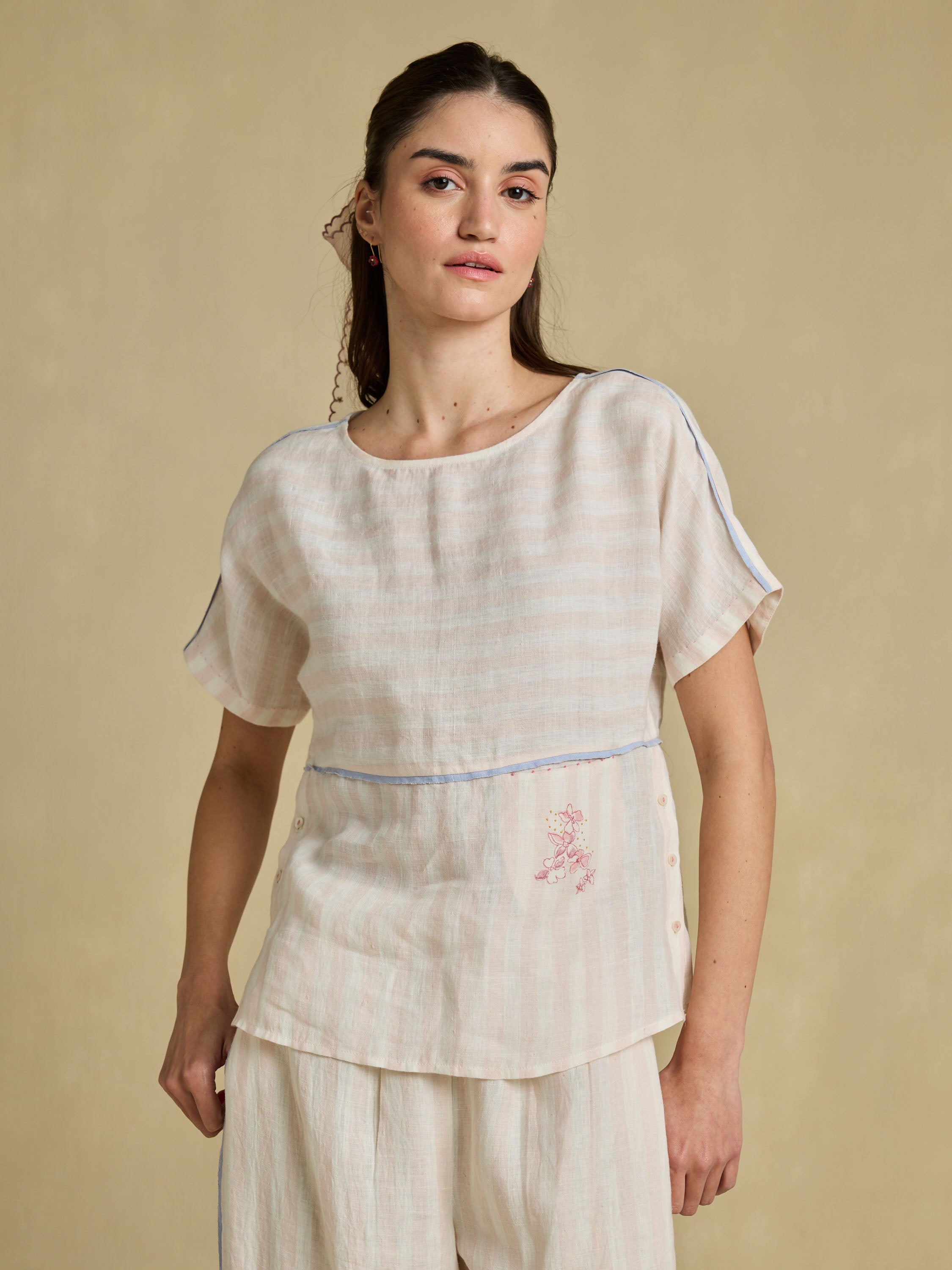 Weave at Ease Linen Top