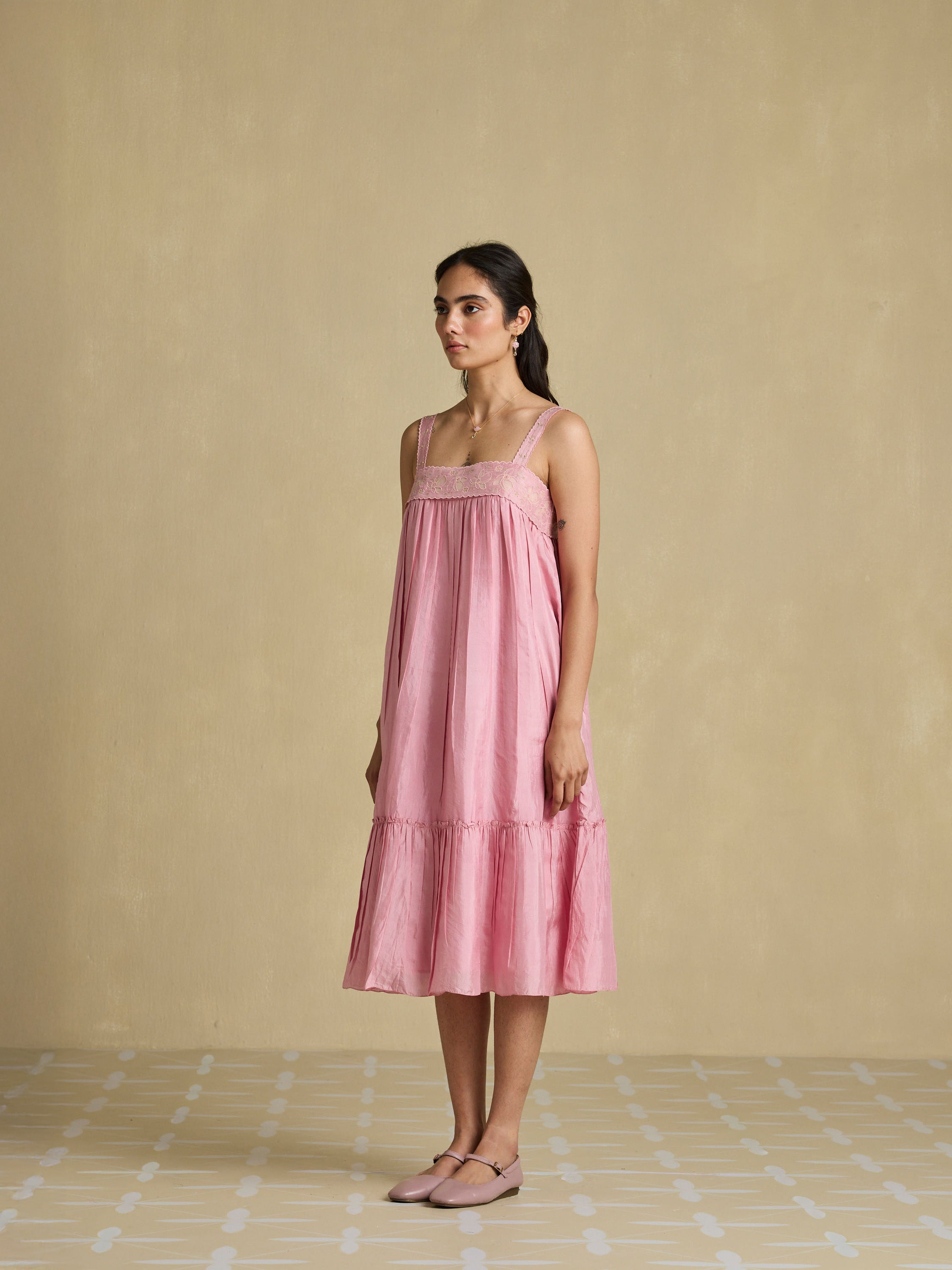Penny Lane Silk Strap Dress
