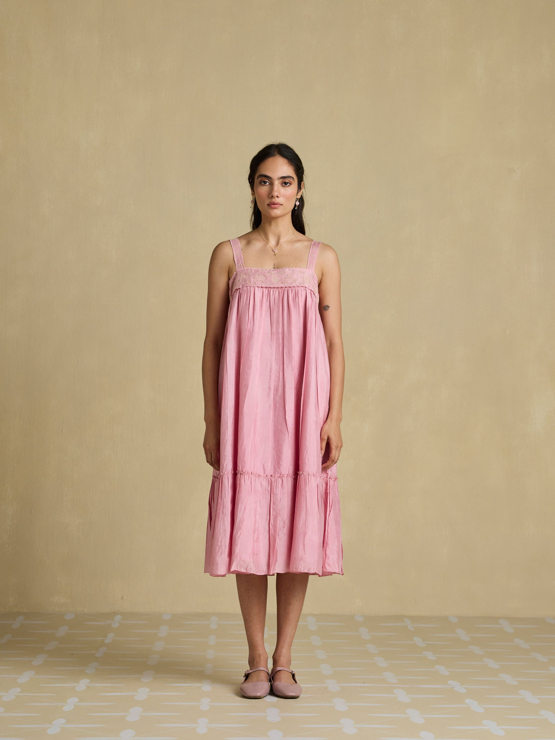Penny Lane Silk Strap Dress