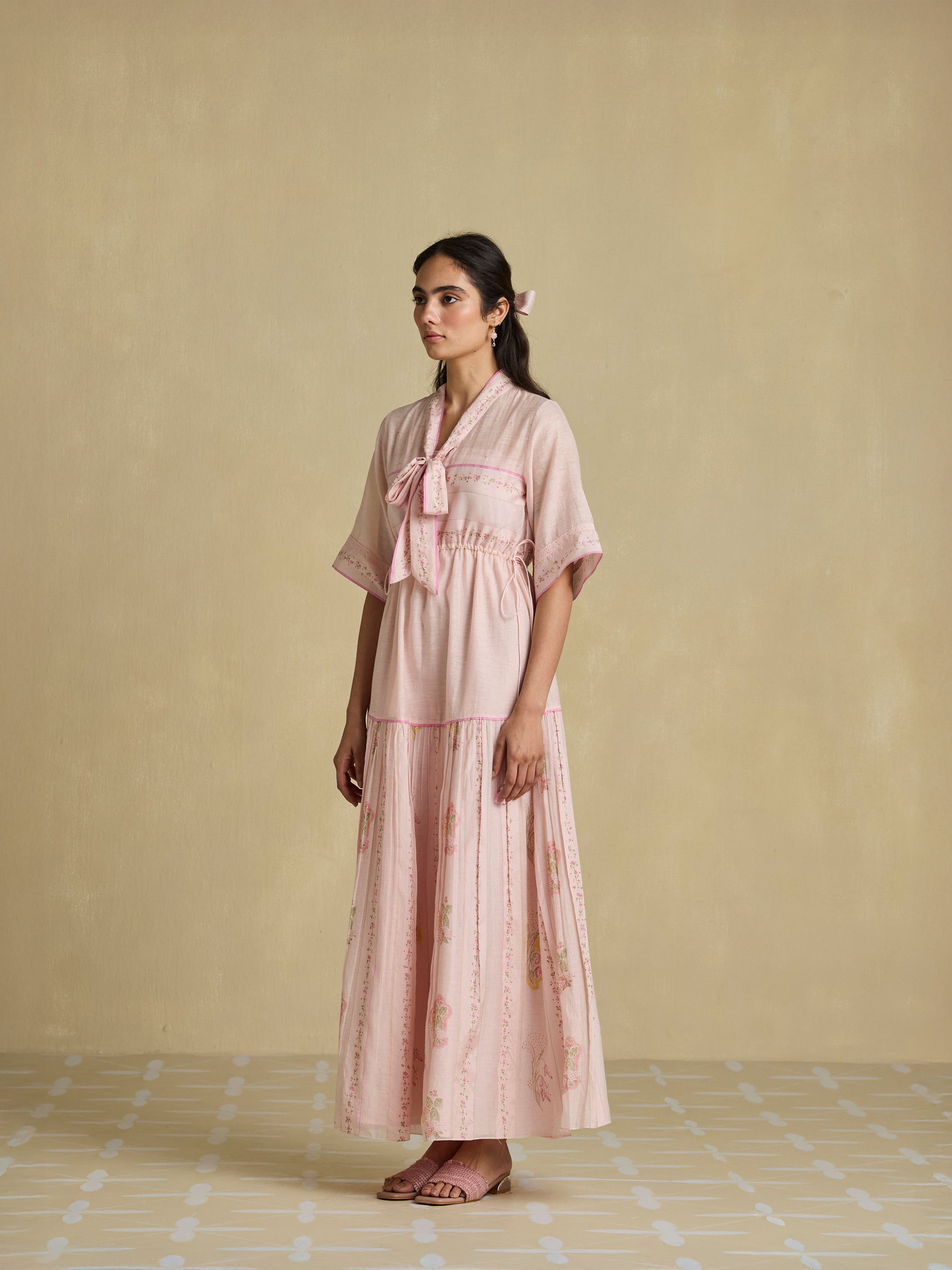 Soft Peony Maxi Dress