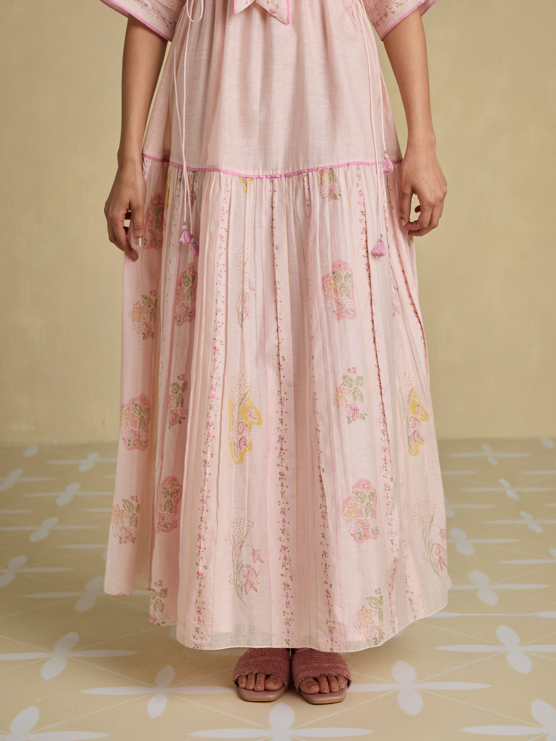 Soft Peony Maxi Dress