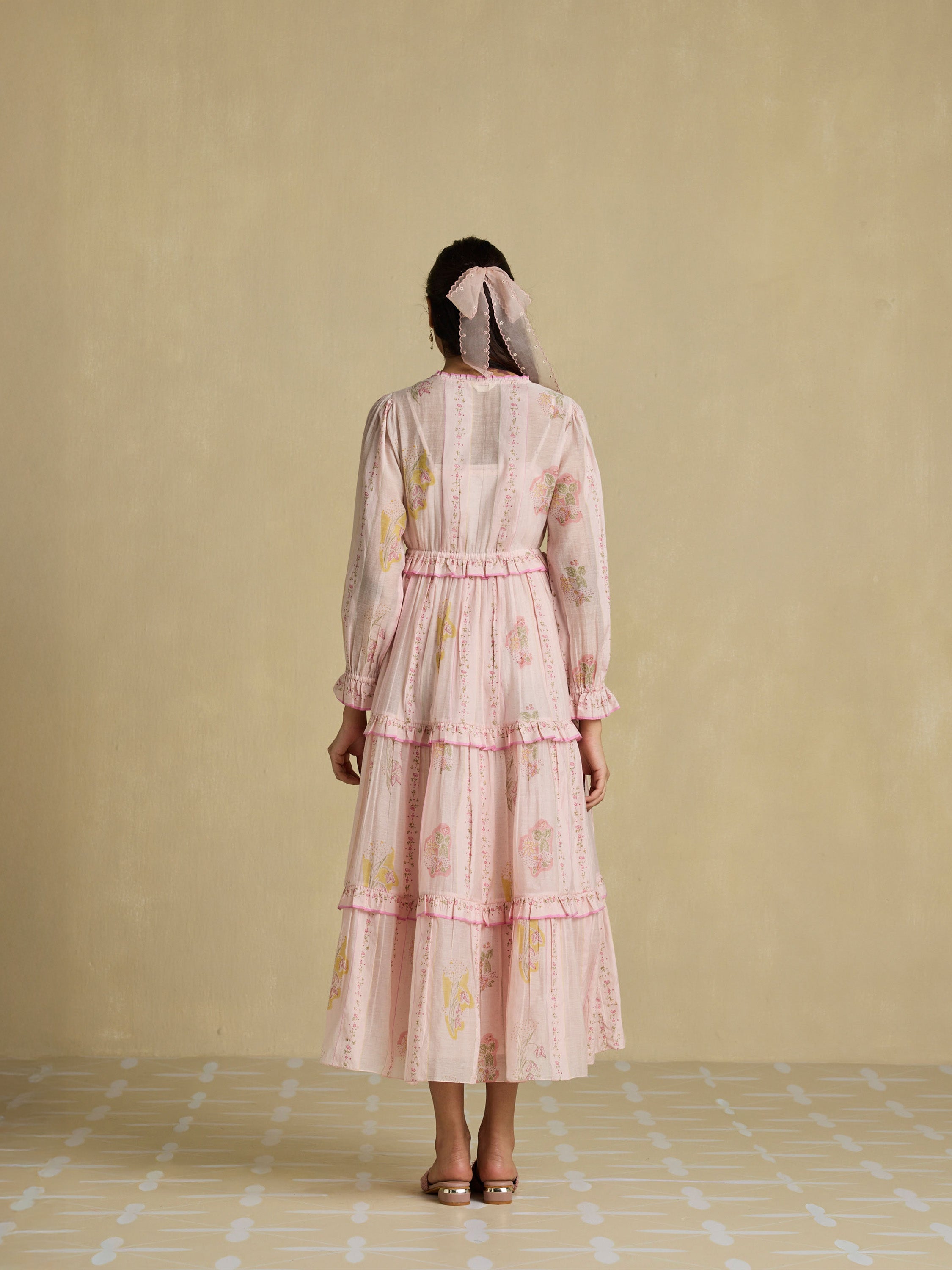 Tiered Tales Wrap Dress