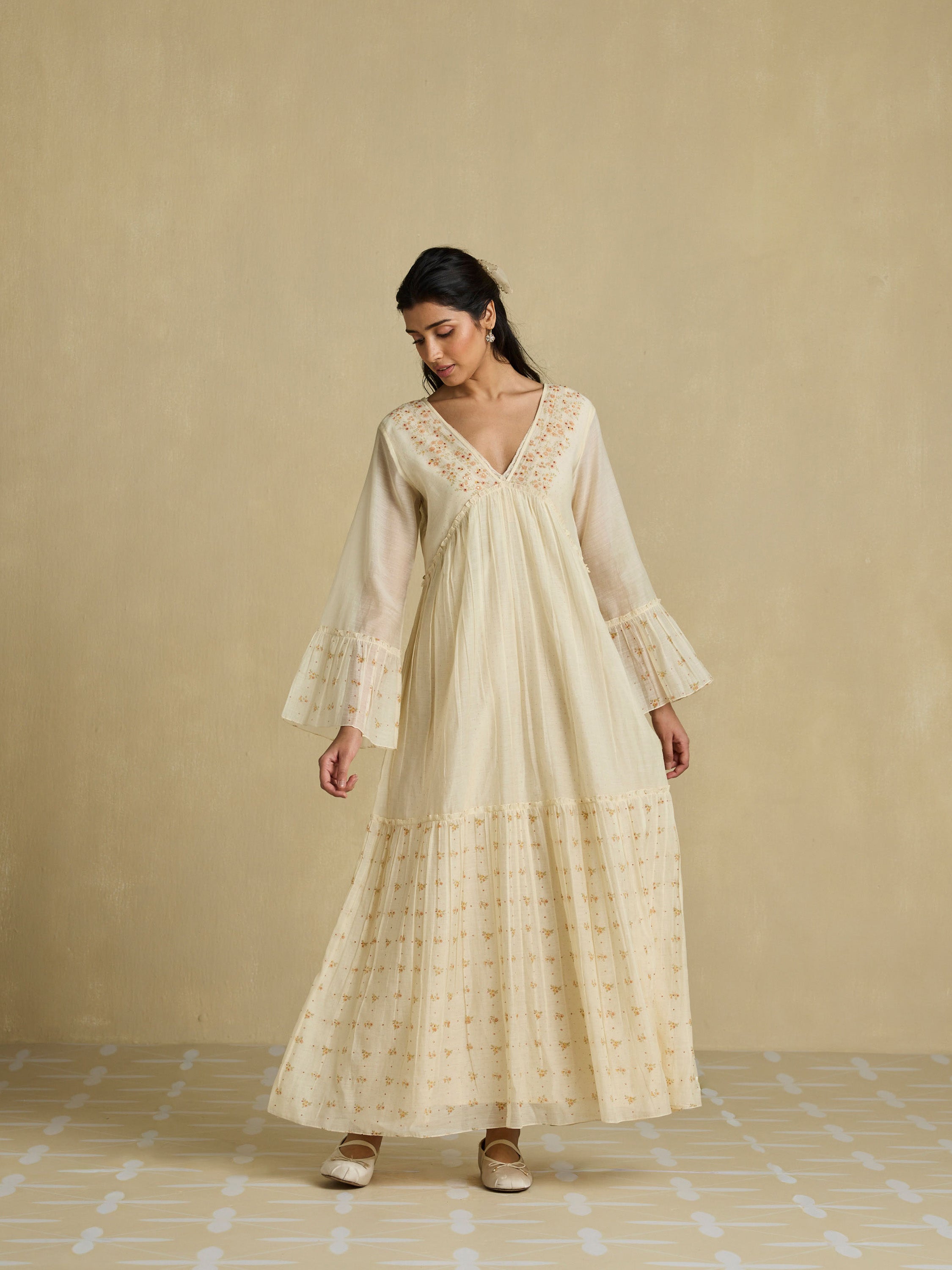 Peach Country Maxi Dress