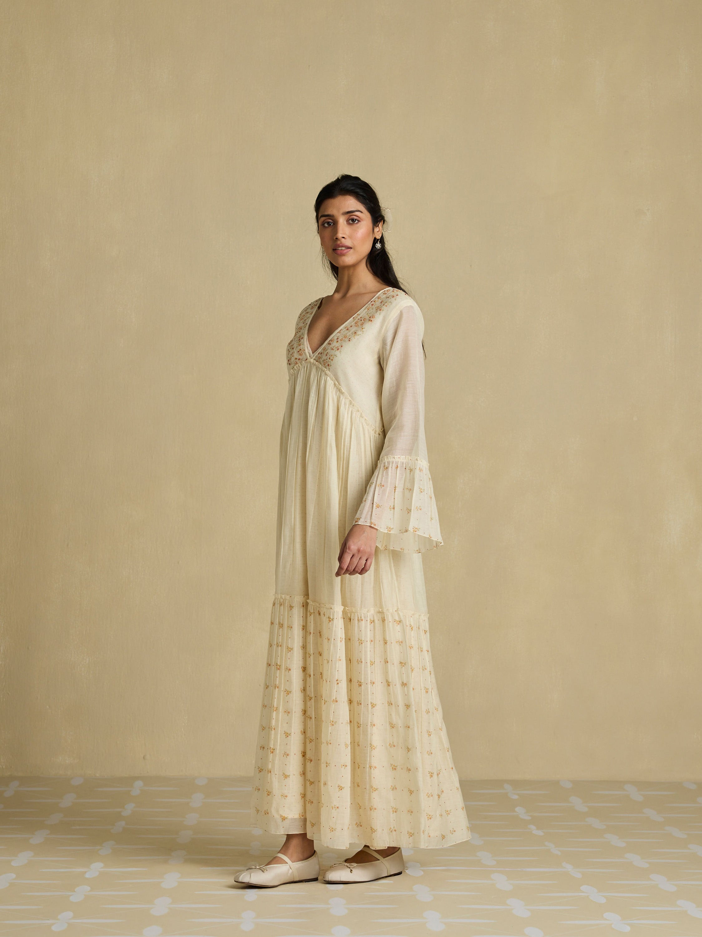 Peach Country Maxi Dress