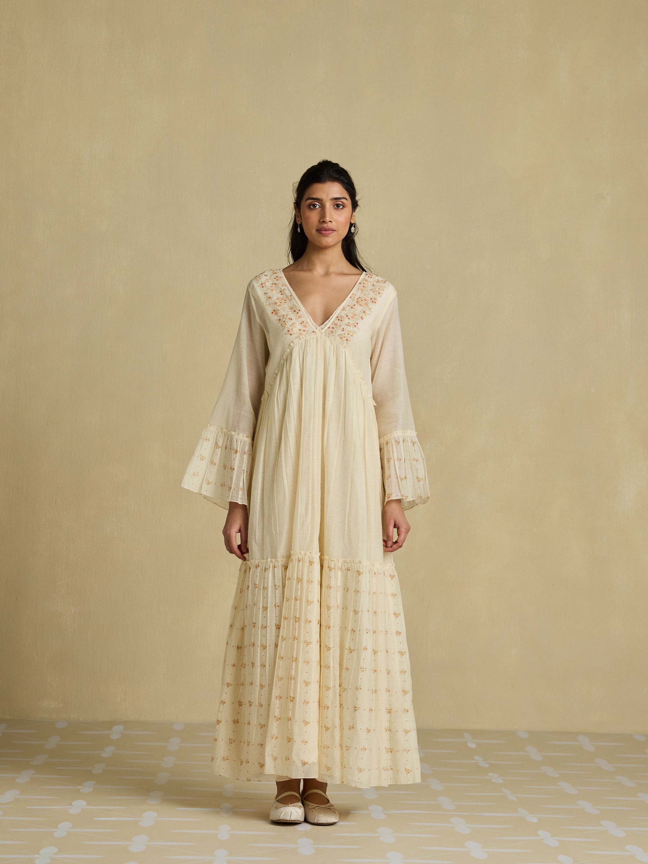 Peach Country Maxi Dress