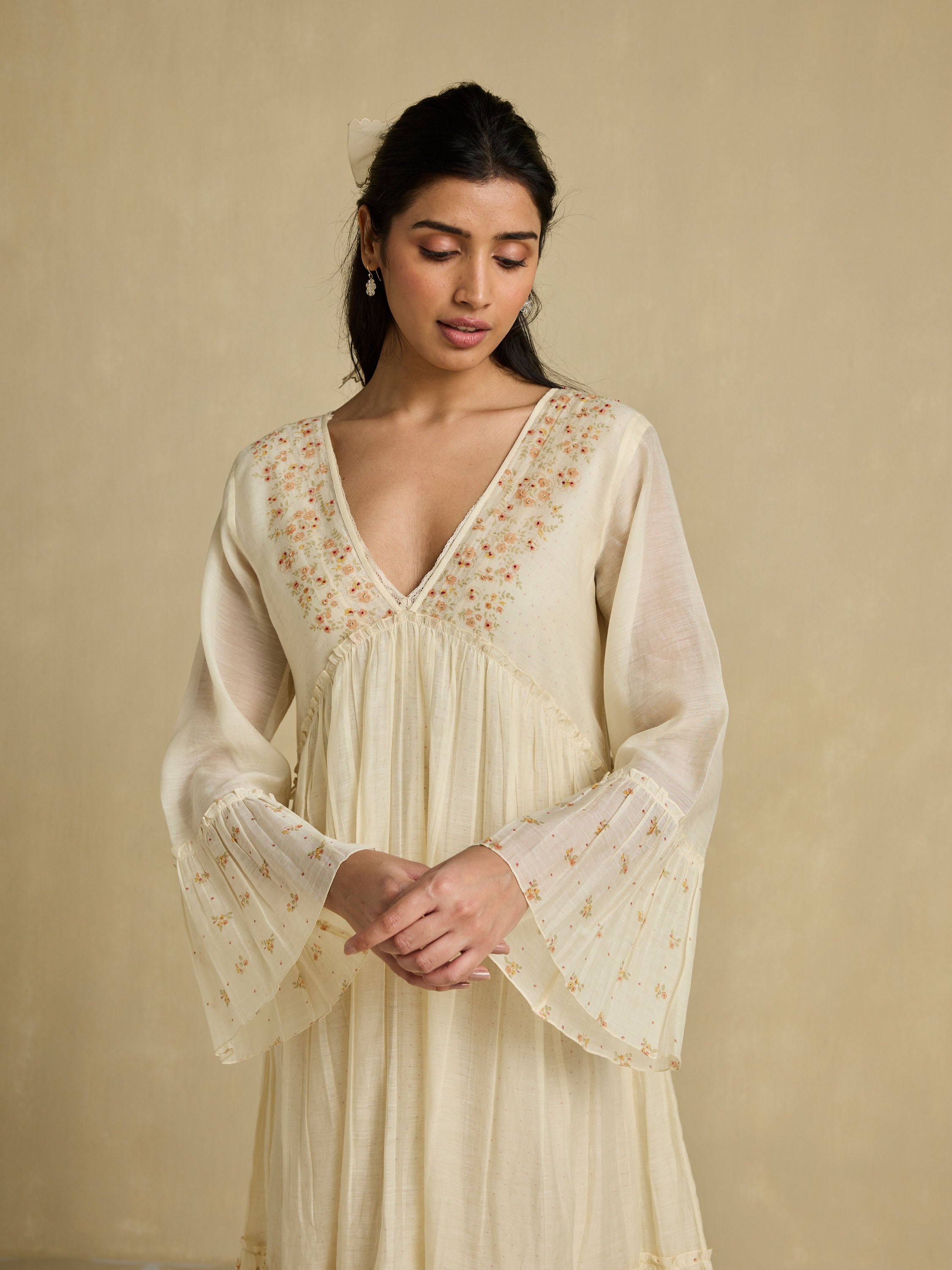 Peach Country Maxi Dress