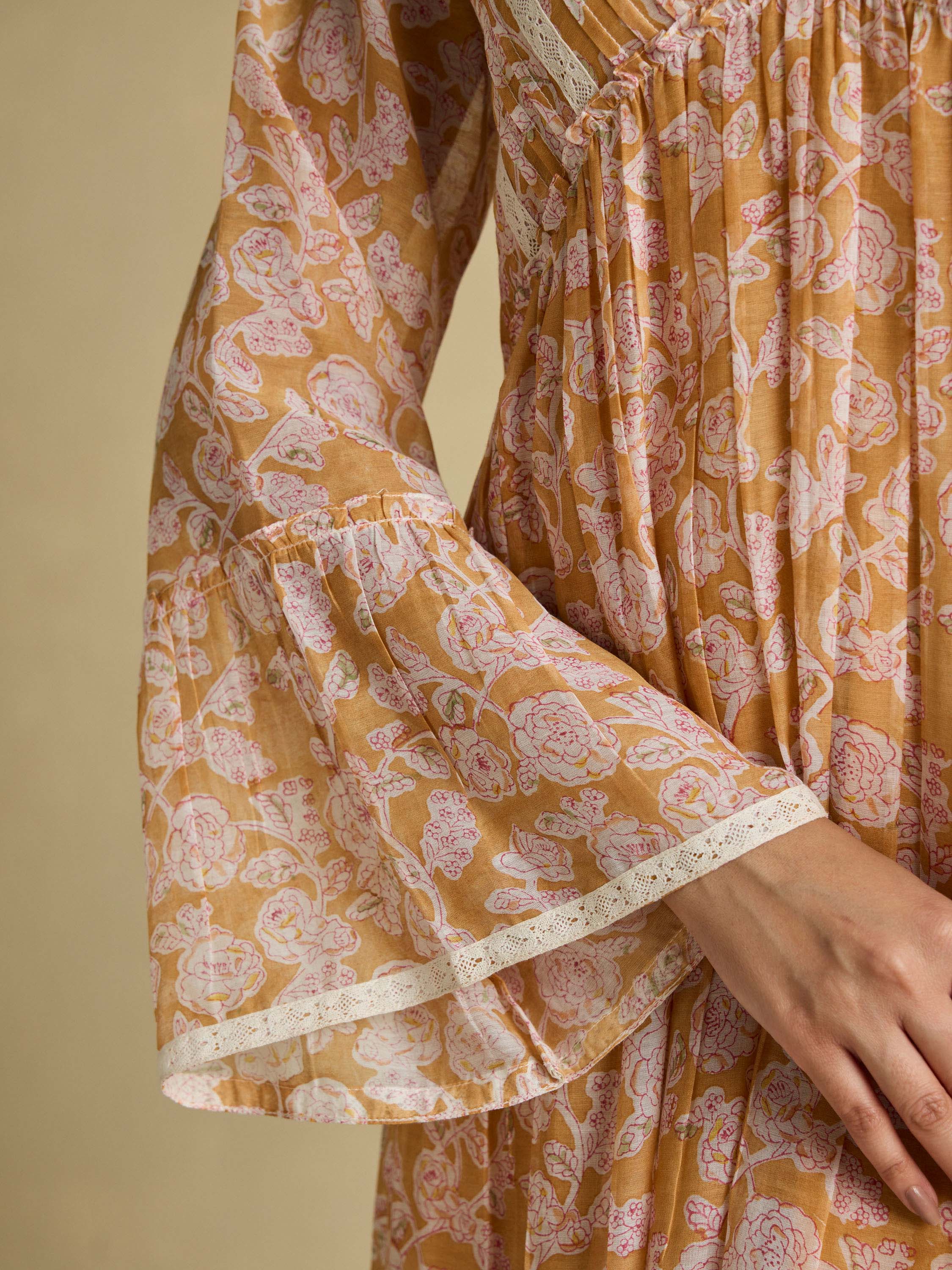 Apricot Reverie Maxi Dress