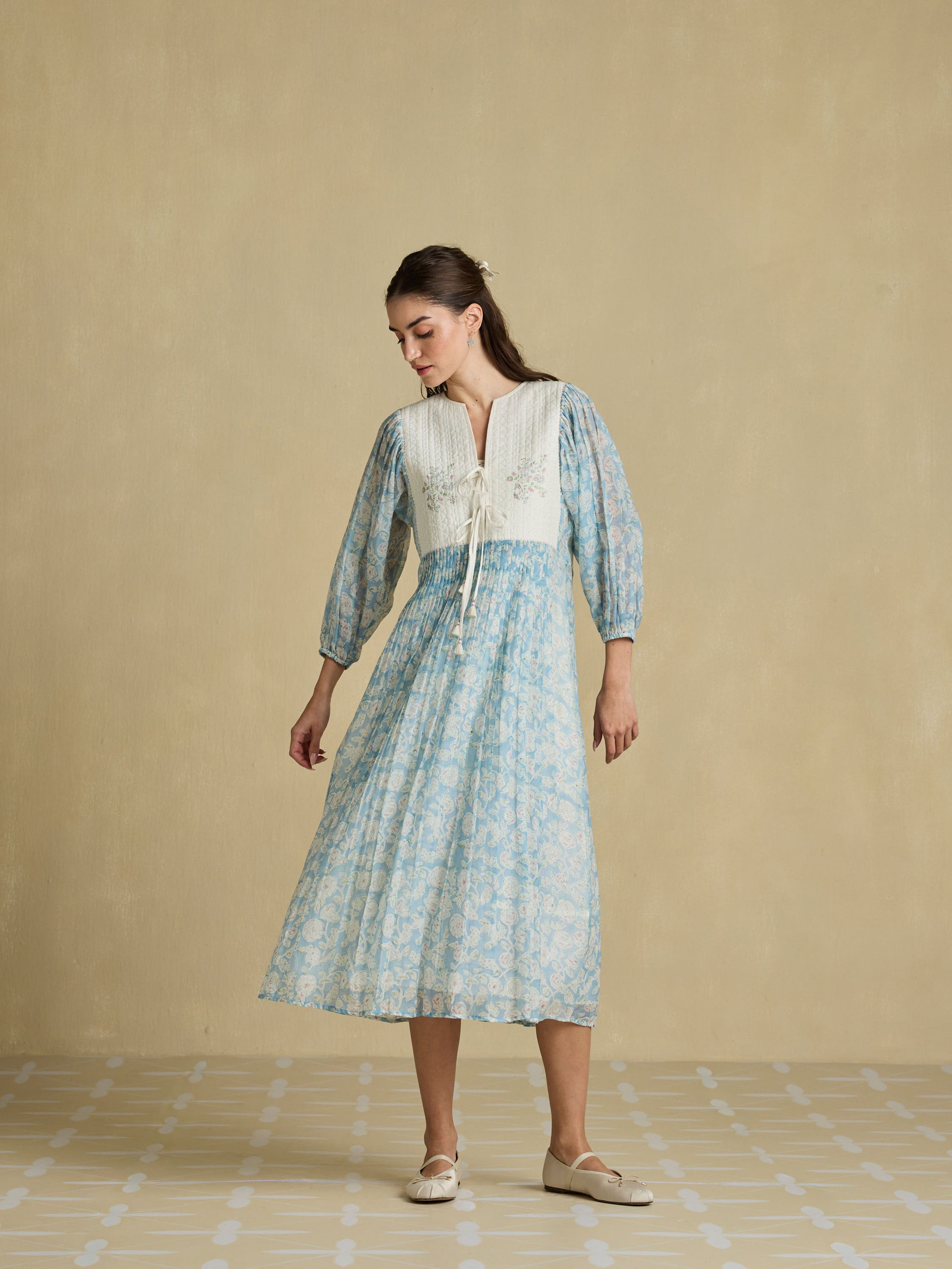 Azure Sky Quilted Dress