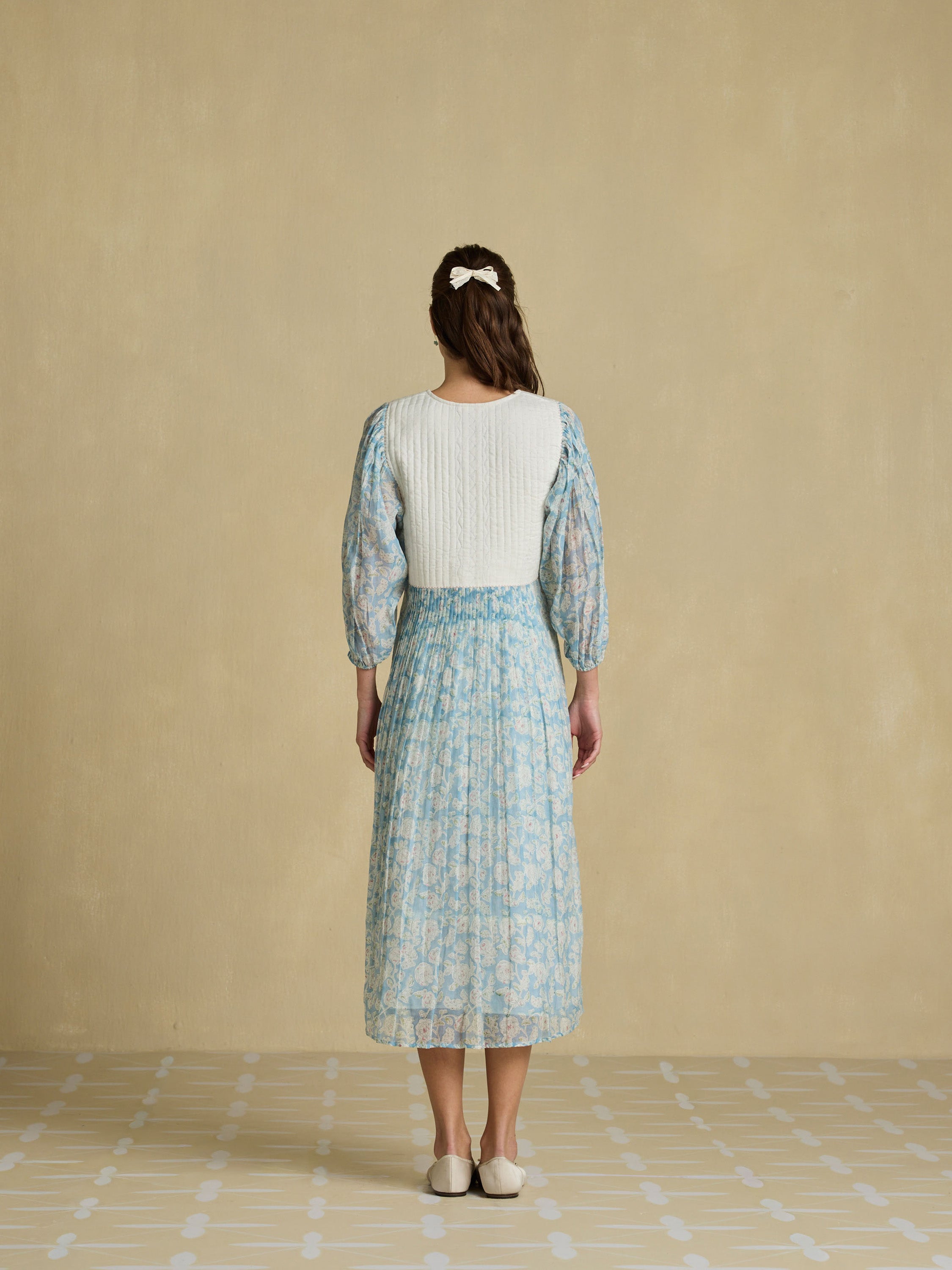 Azure Sky Quilted Dress