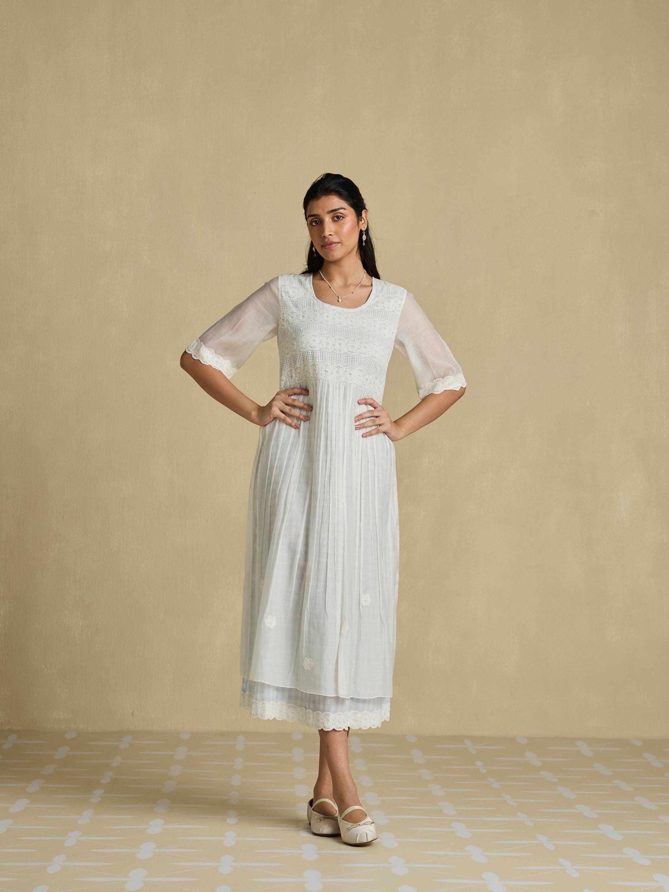 At Ease Cotton Midi Dress