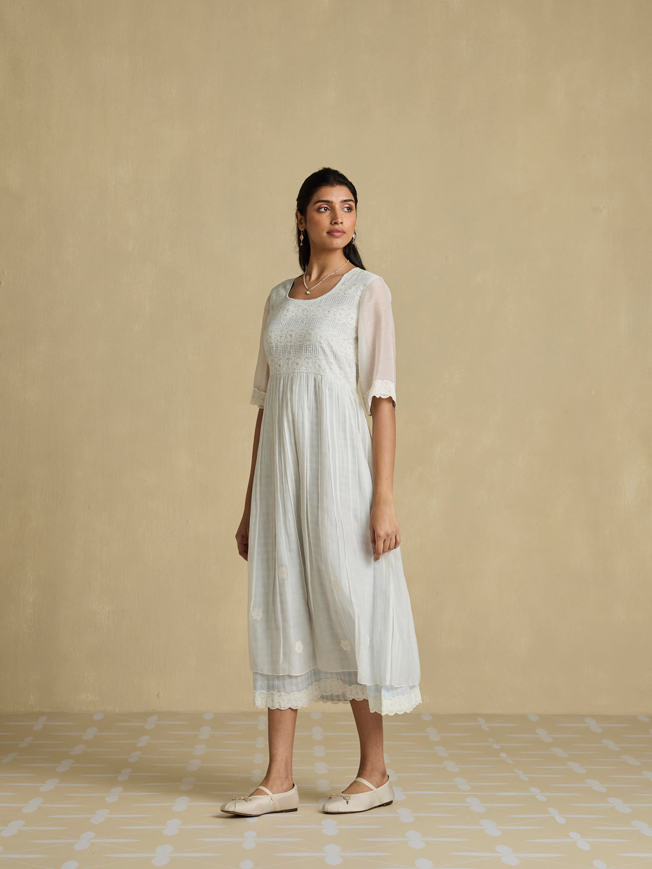 At Ease Cotton Midi Dress