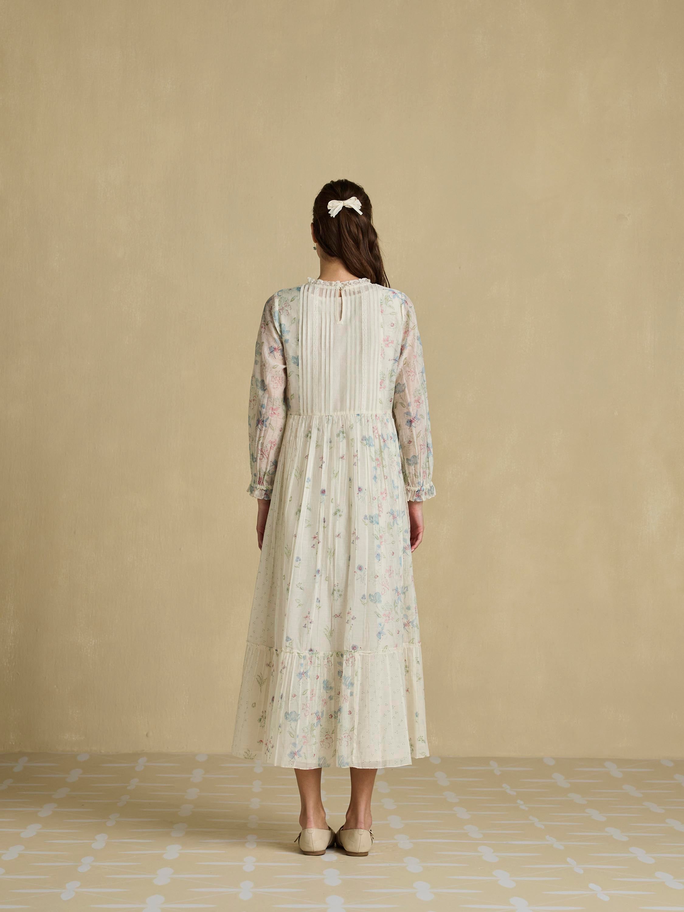 Tranquil Lace Midi Dress