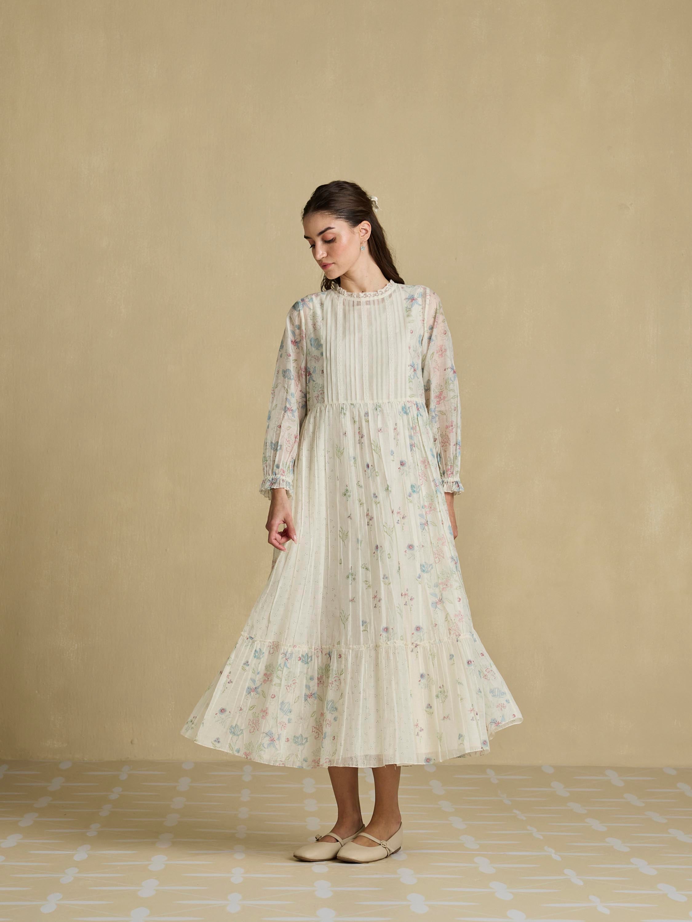 Tranquil Lace Midi Dress
