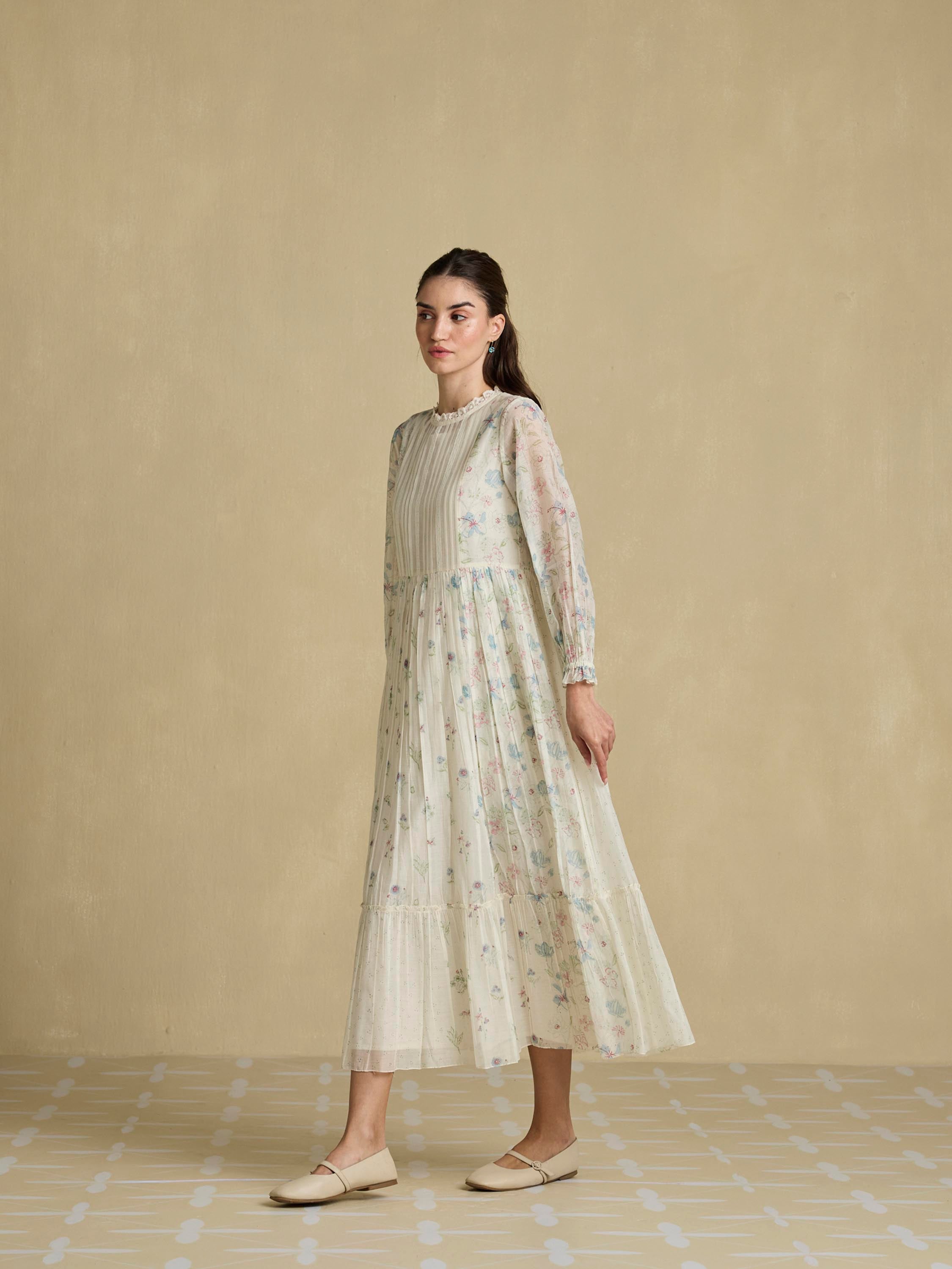 Tranquil Lace Midi Dress